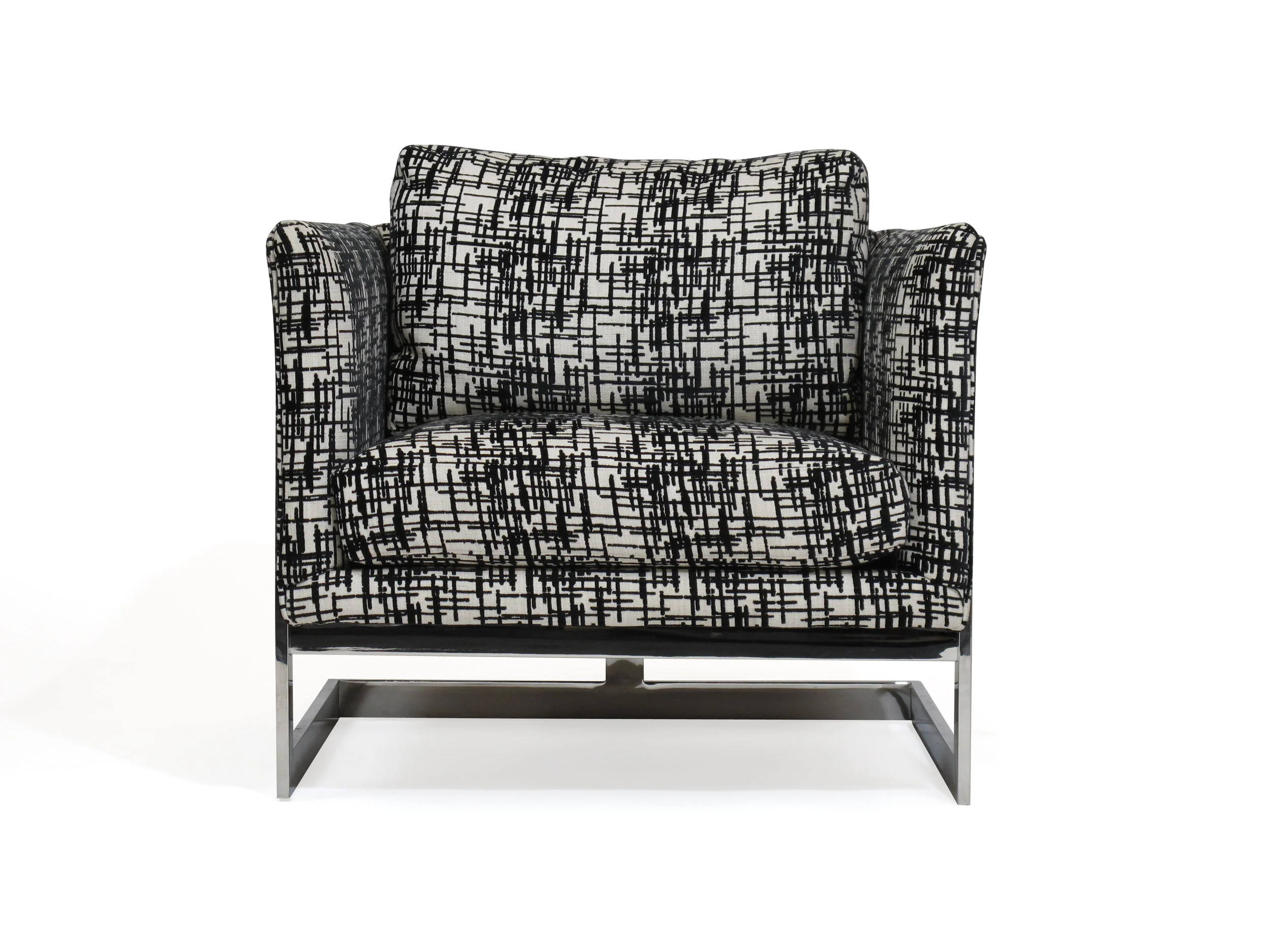 Milo Baughman for Thayer Coggin T-back Chrome Lounge Chair 10