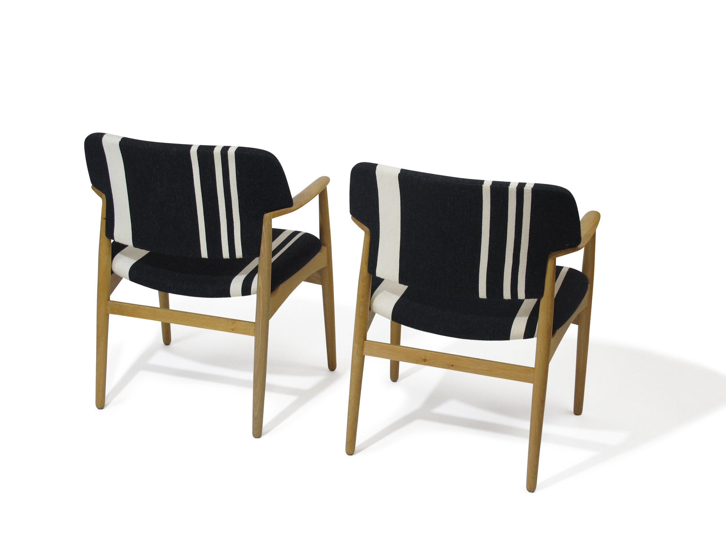 danish modern Aksel Bender Madsen Oak Arm Chairs 8
