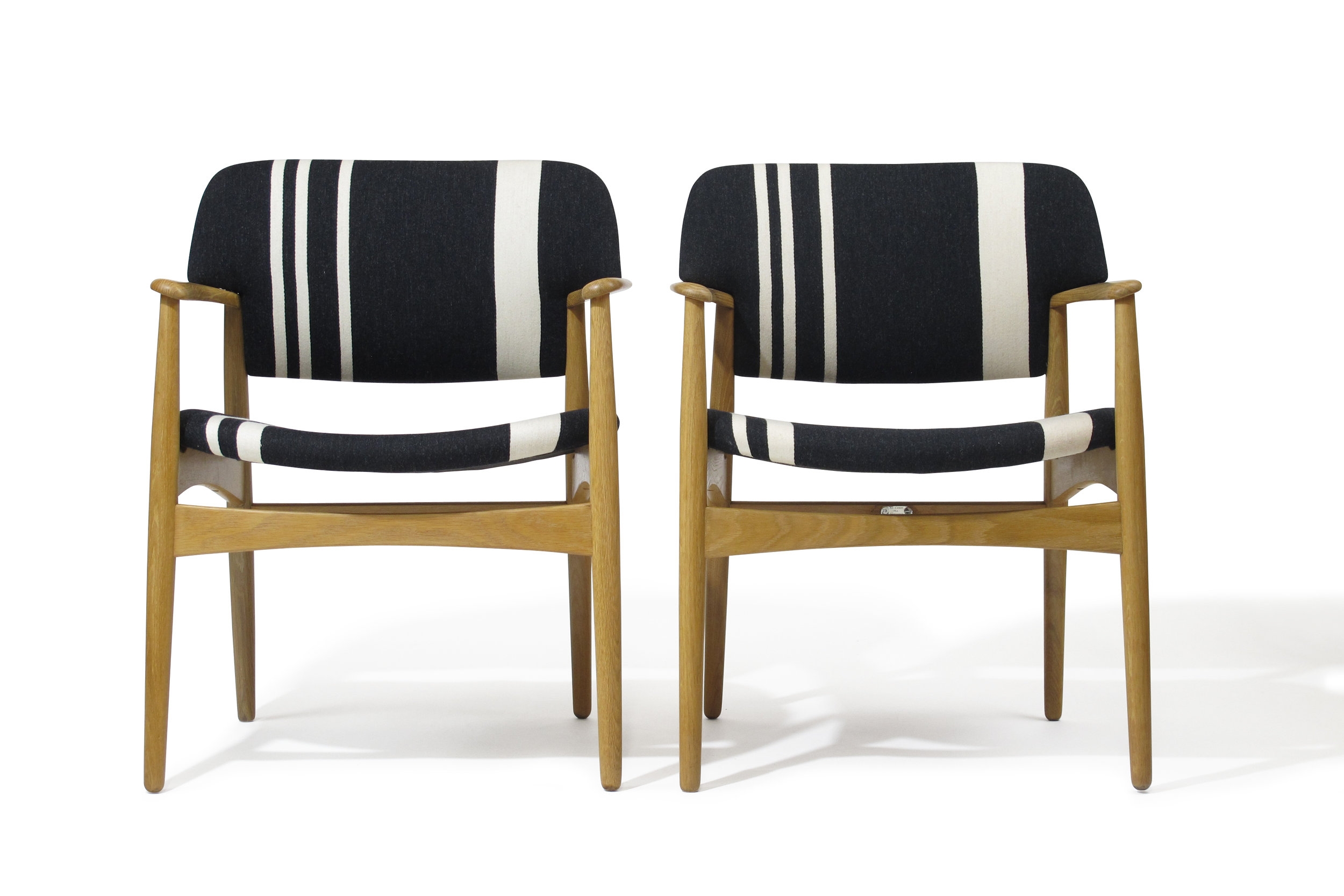 Aksel Bender Madsen Oak Arm Chairs 2