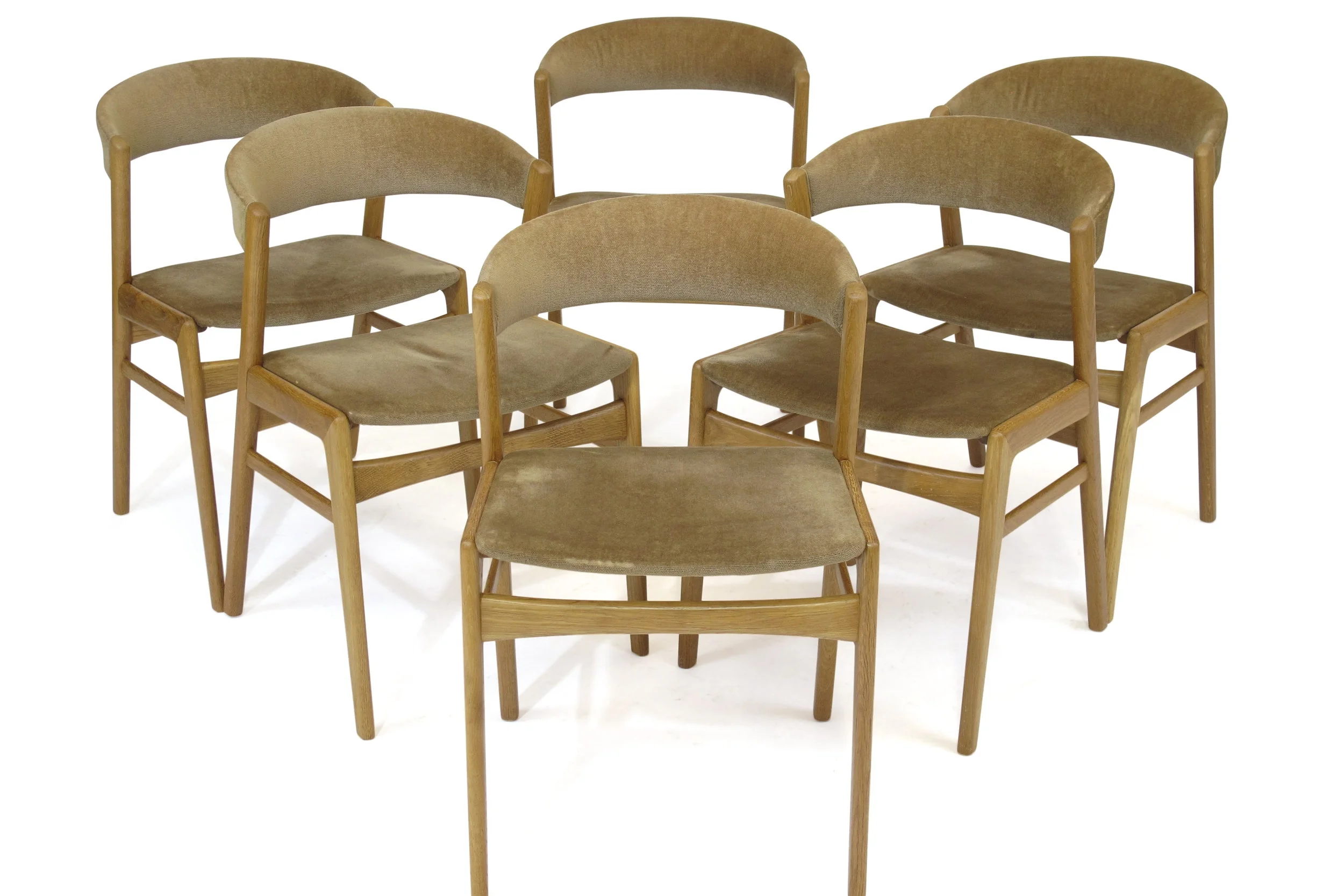 mid century danish modern vinatge mobler Mid-century Danish Oak Dining Chairs
