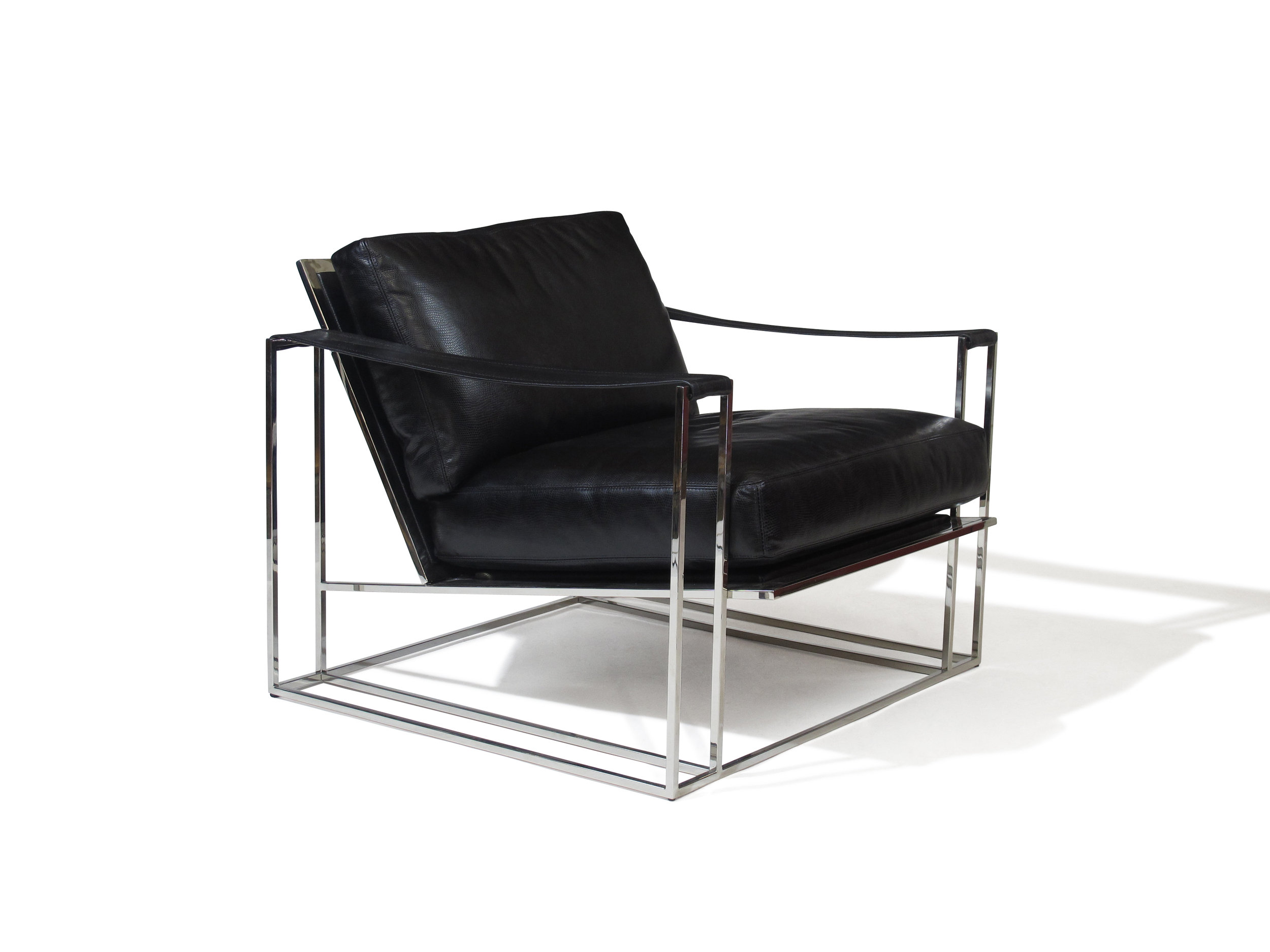 Milo Baughman Sling Chair and Ottoman 2