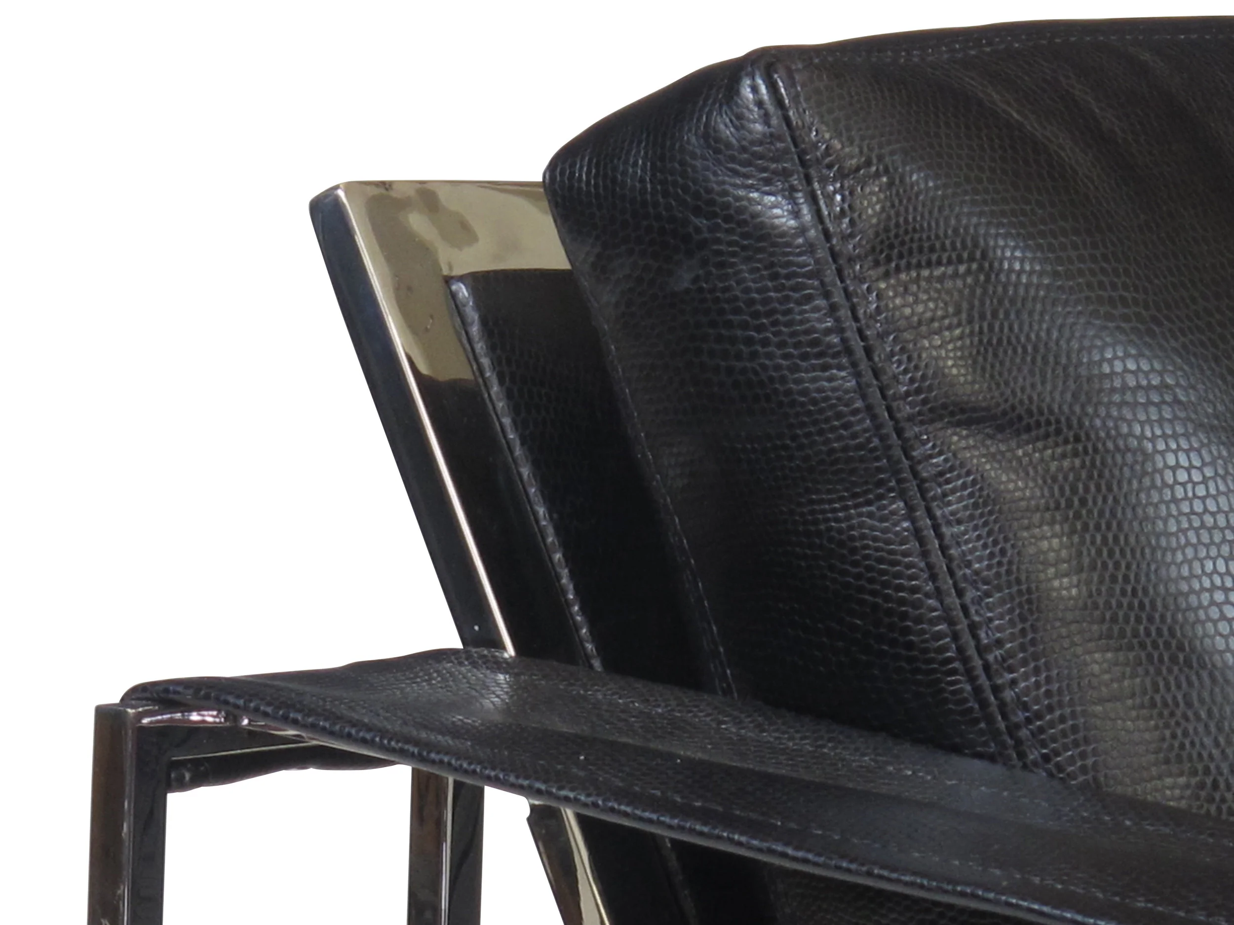 Milo Baughman Sling Chair and Ottoman 4