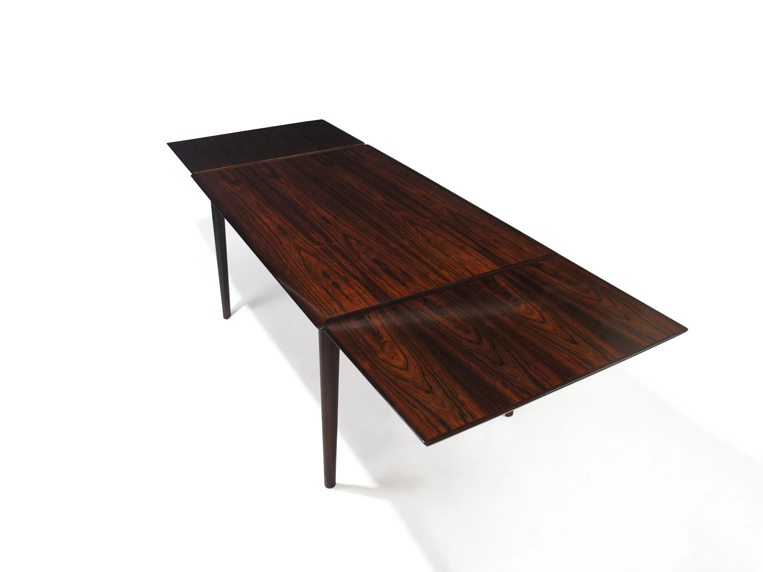 Danish Brazilian Rosewood Dining Table by HP Hansen 7