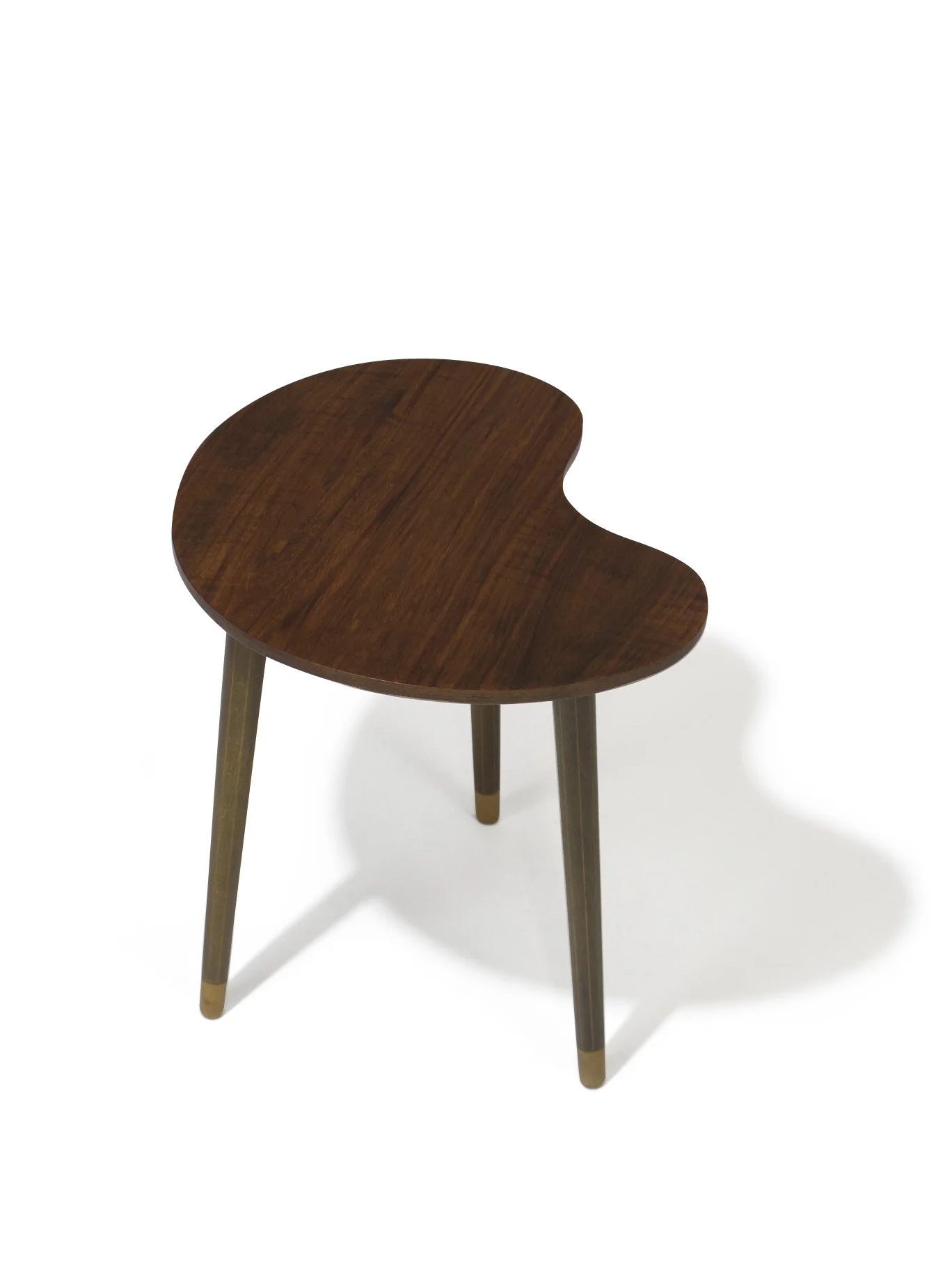Walnut Artist-Pallet Shaped Side Table