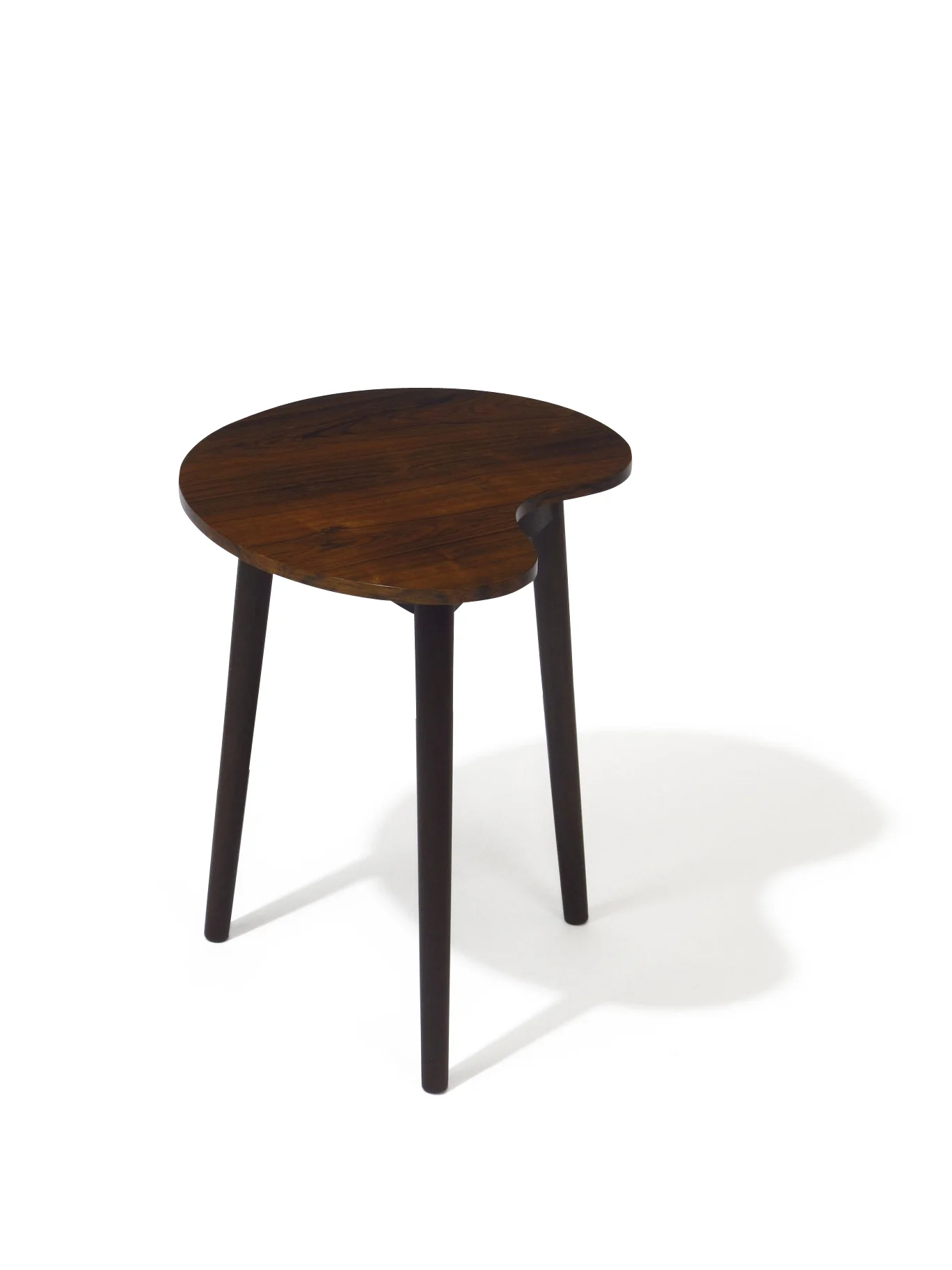 Rosewood Artist Pallet Shaped Side Table 2