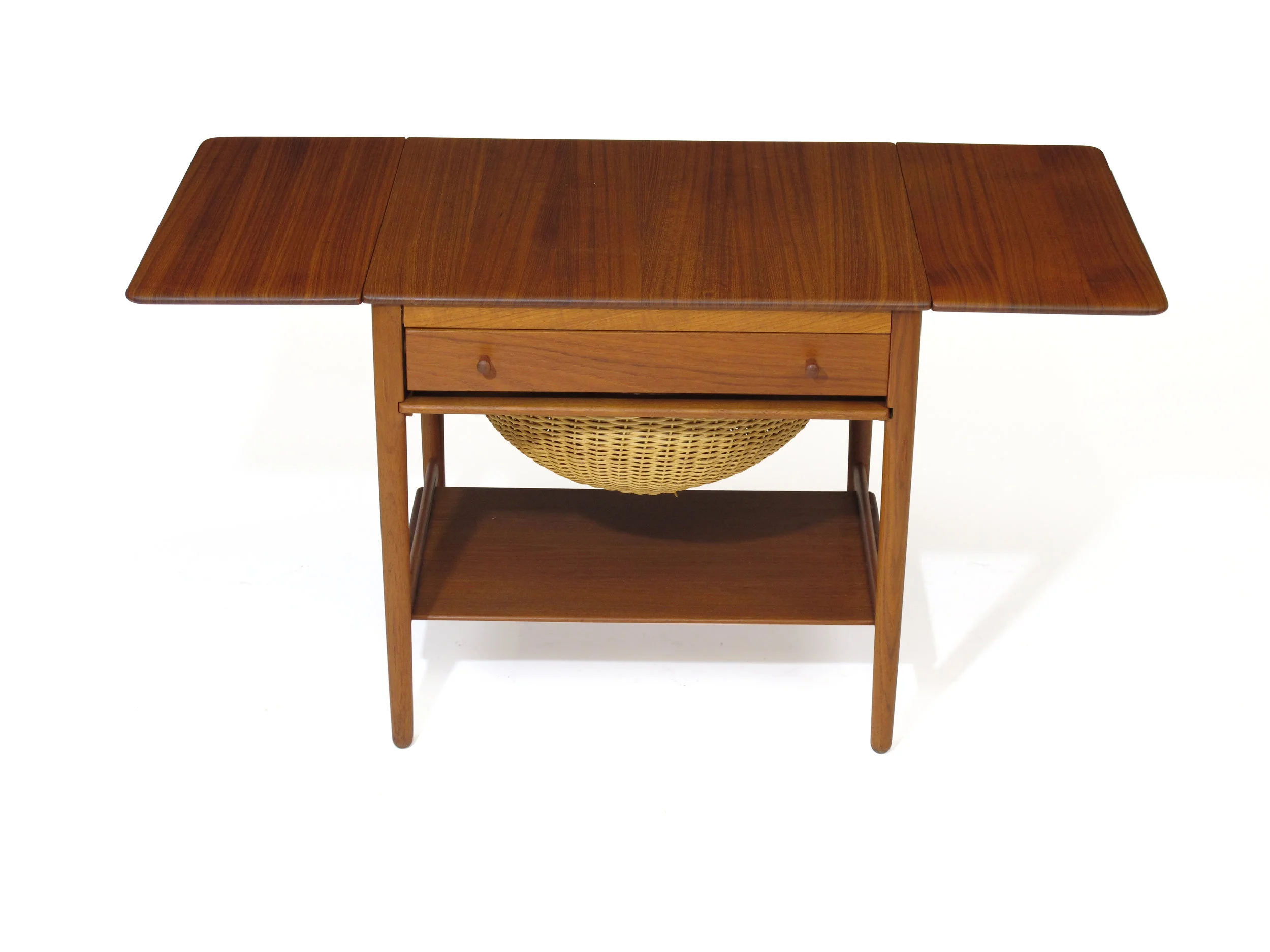 Hans J. Wegner Teak Side or Sewing Table 2