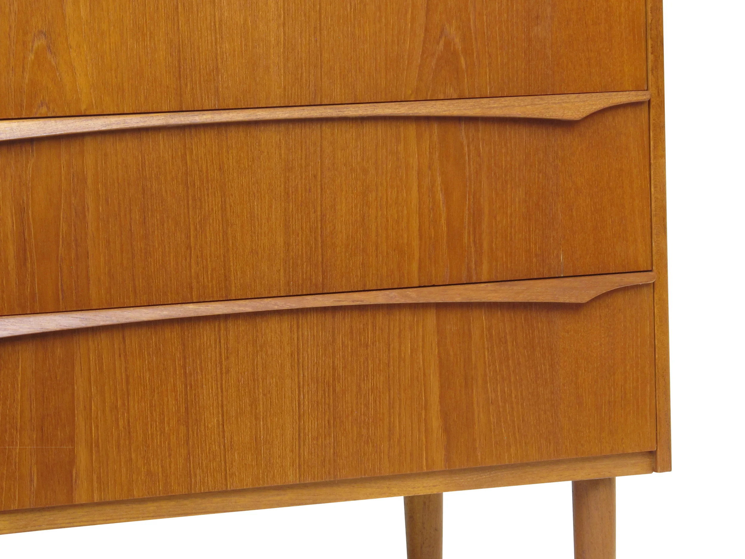 6 Drawer Teak Hi-Boy Dresser 5