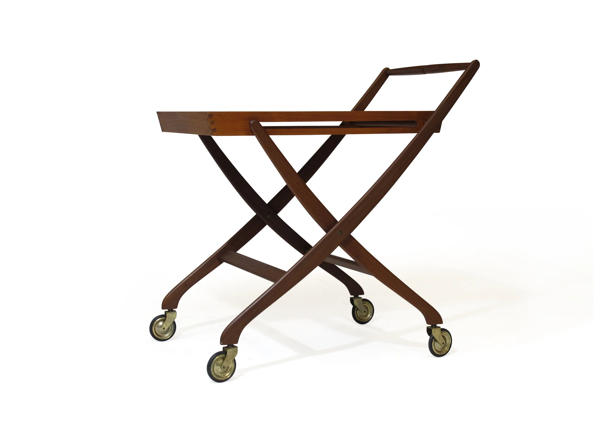 Teak Folding Cart 1