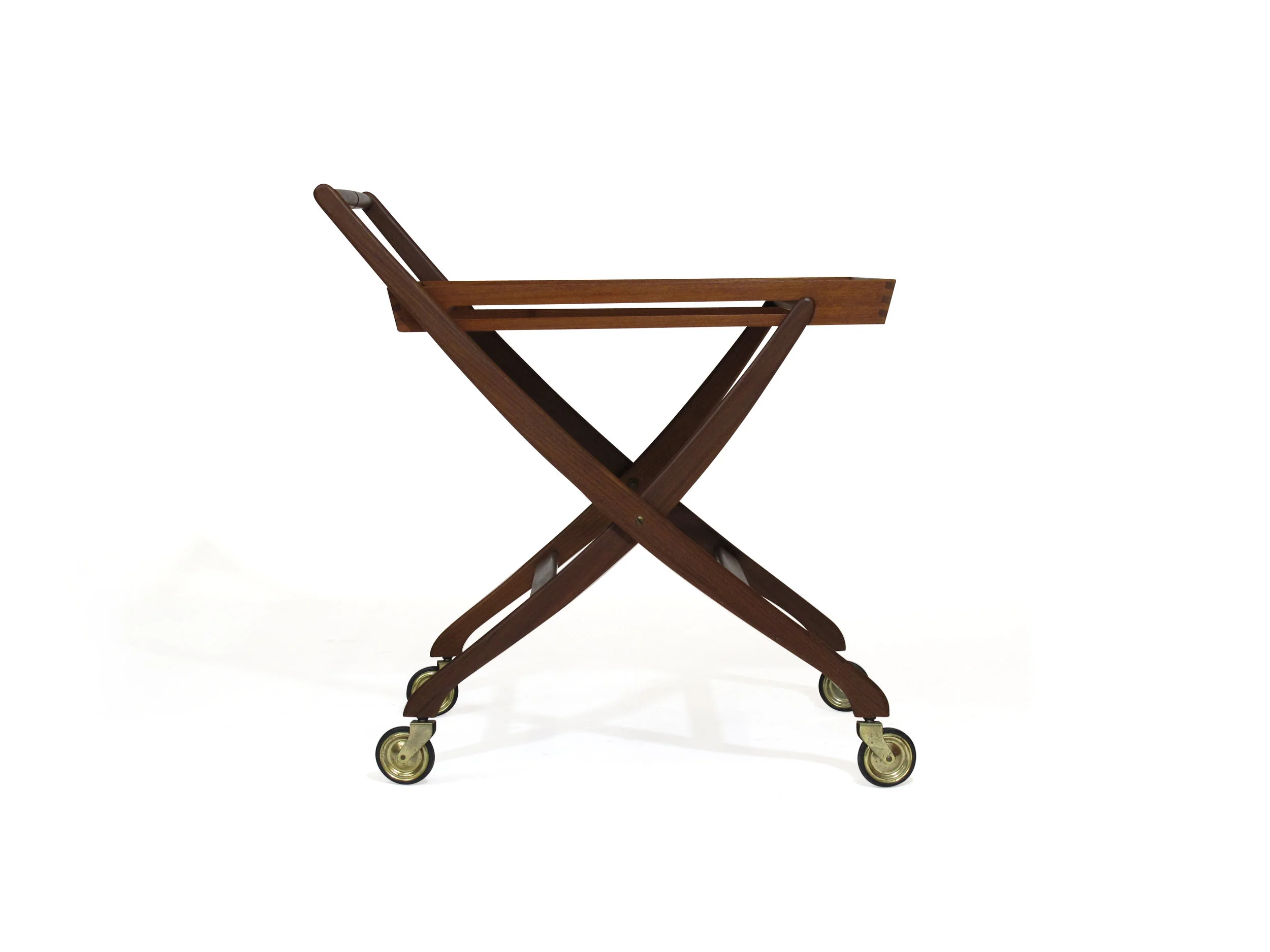 Teak Folding Cart 2
