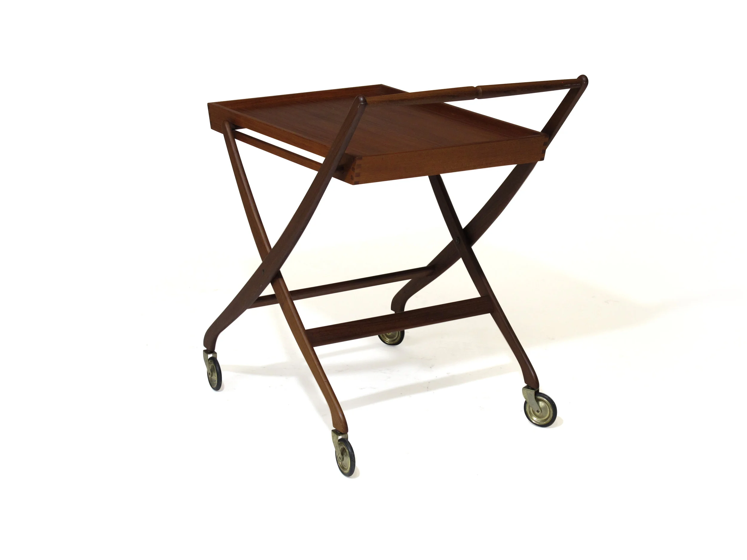 Teak Folding Cart 3