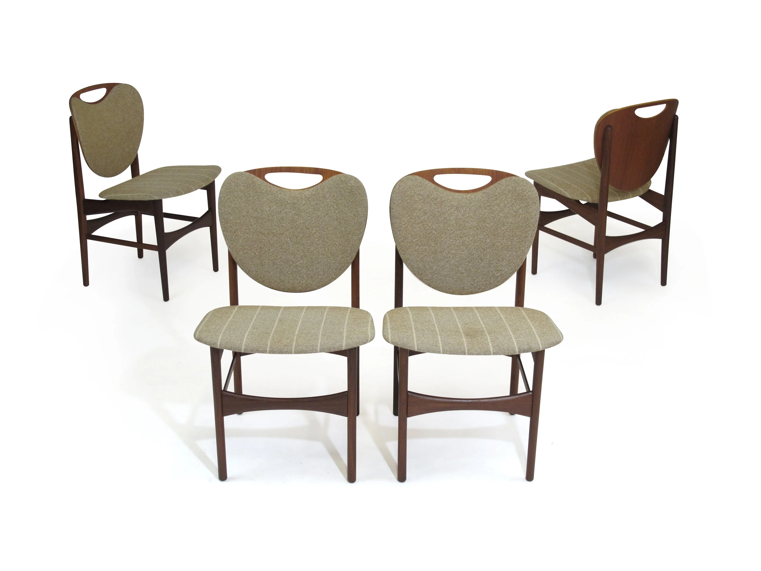 Shield Back Teak Dining Chairs 1