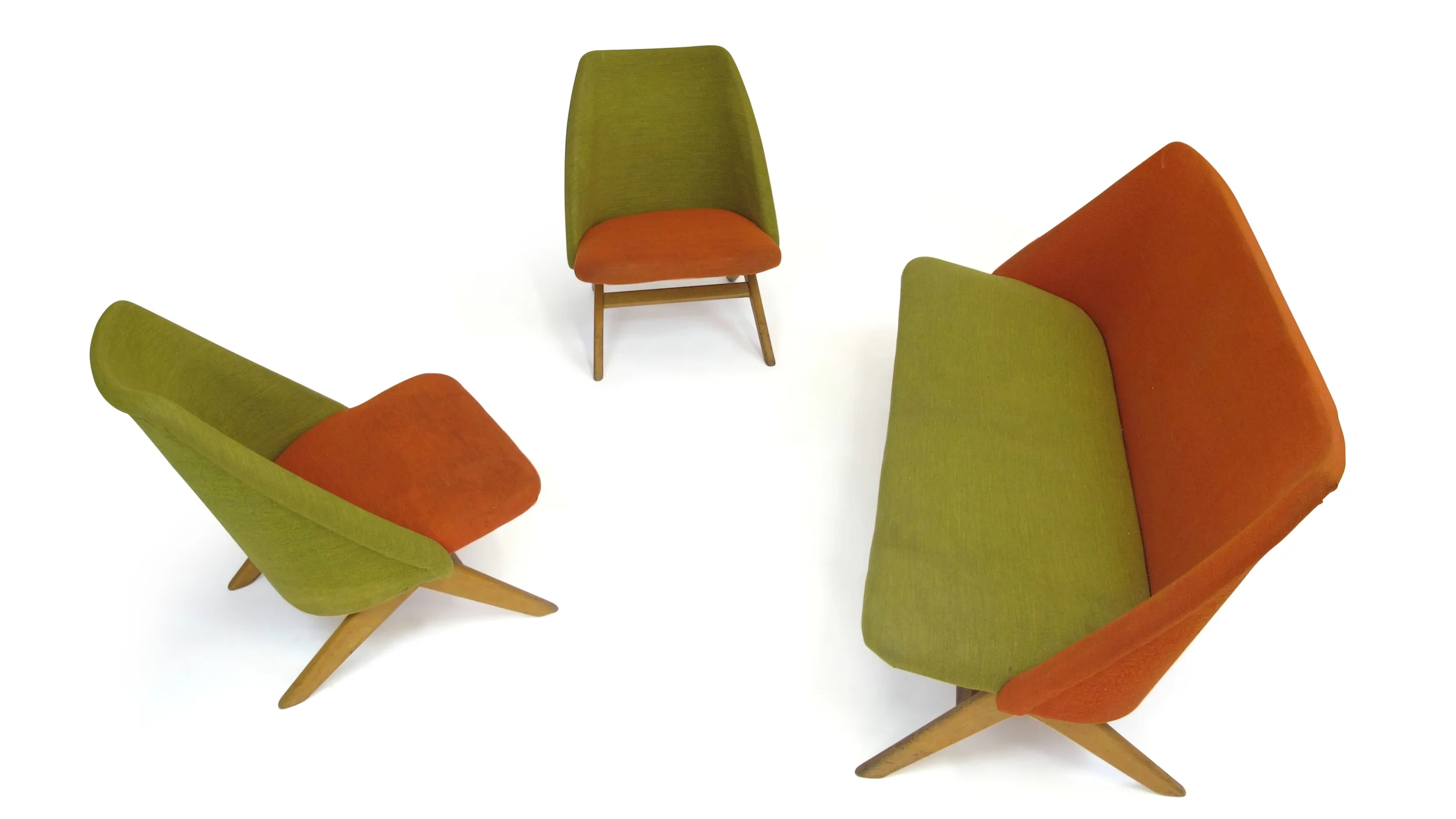 Theo Ruth for Artifort Netherlands attributed sofa and chairs 1