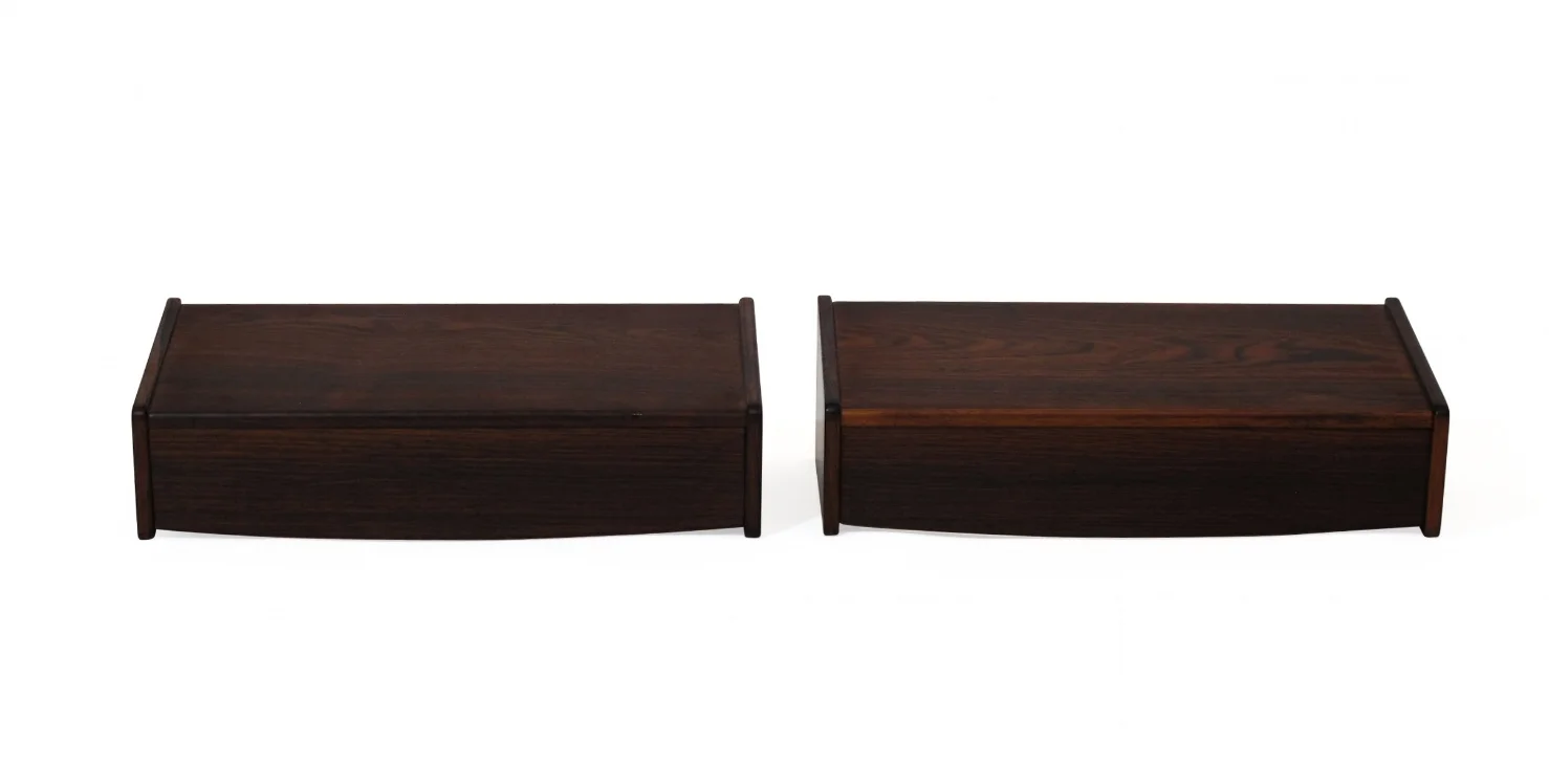 Floating Danish Rosewood Tables with Drawers 6