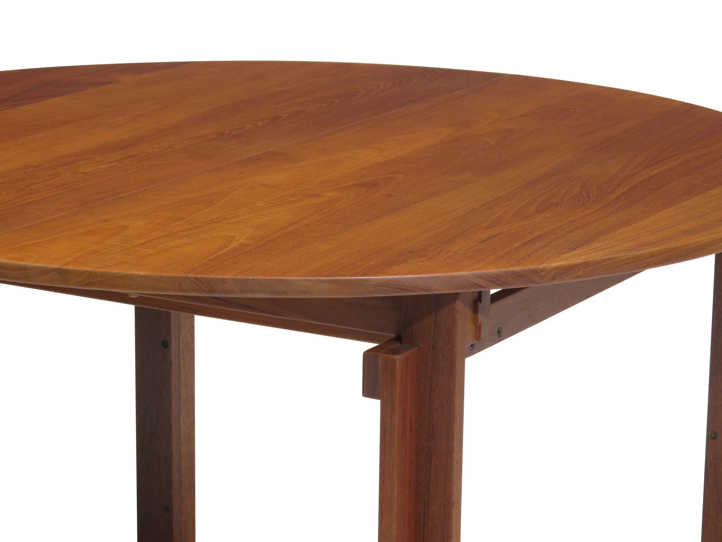 Peter Hvidt Solid Teak Dining Table with Leaves 1
