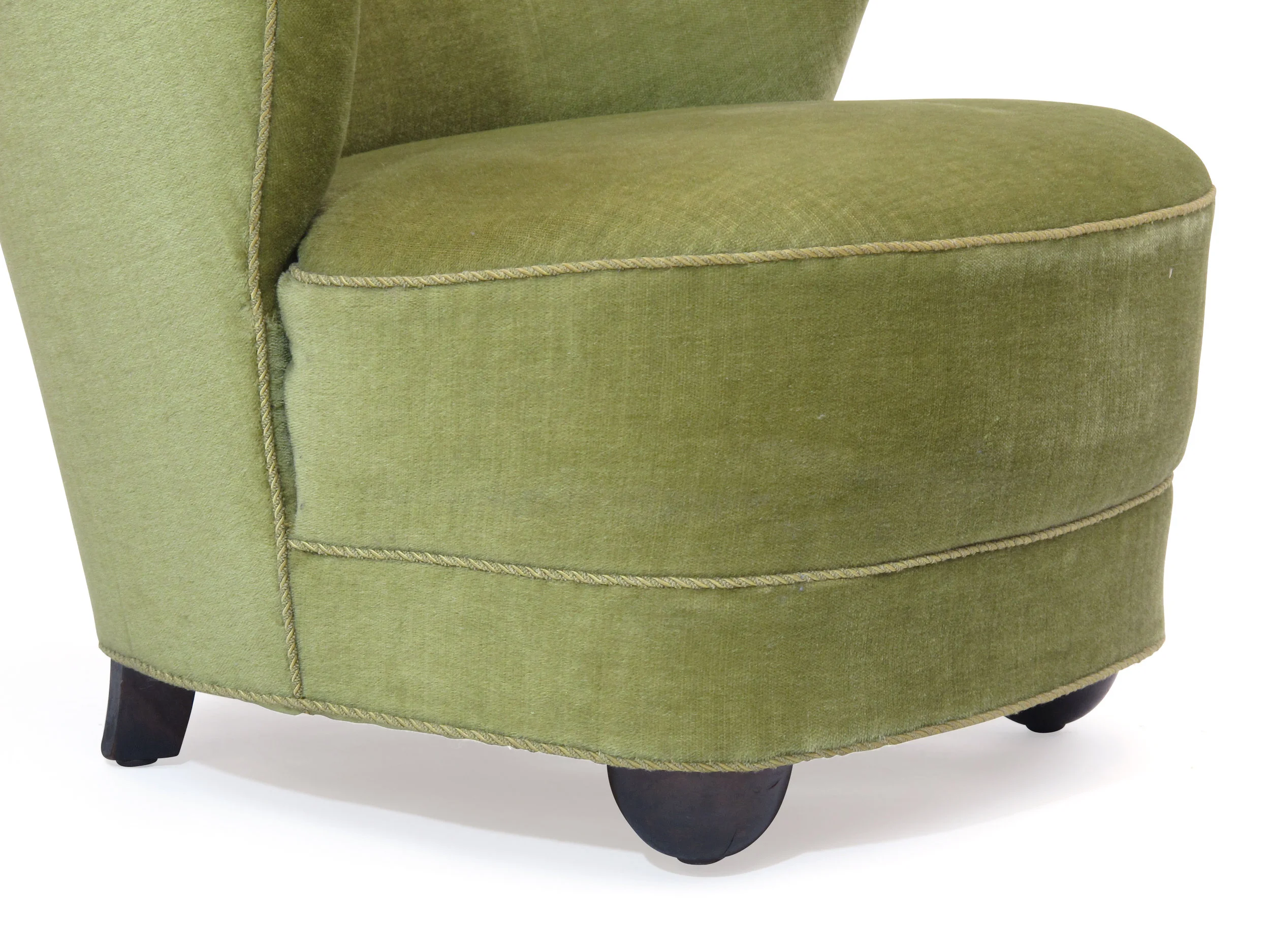1930's Slipper Chair in manner of Flemming Lassen 10