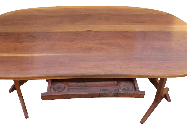 Large California Studio Walnut Executive Desk 6