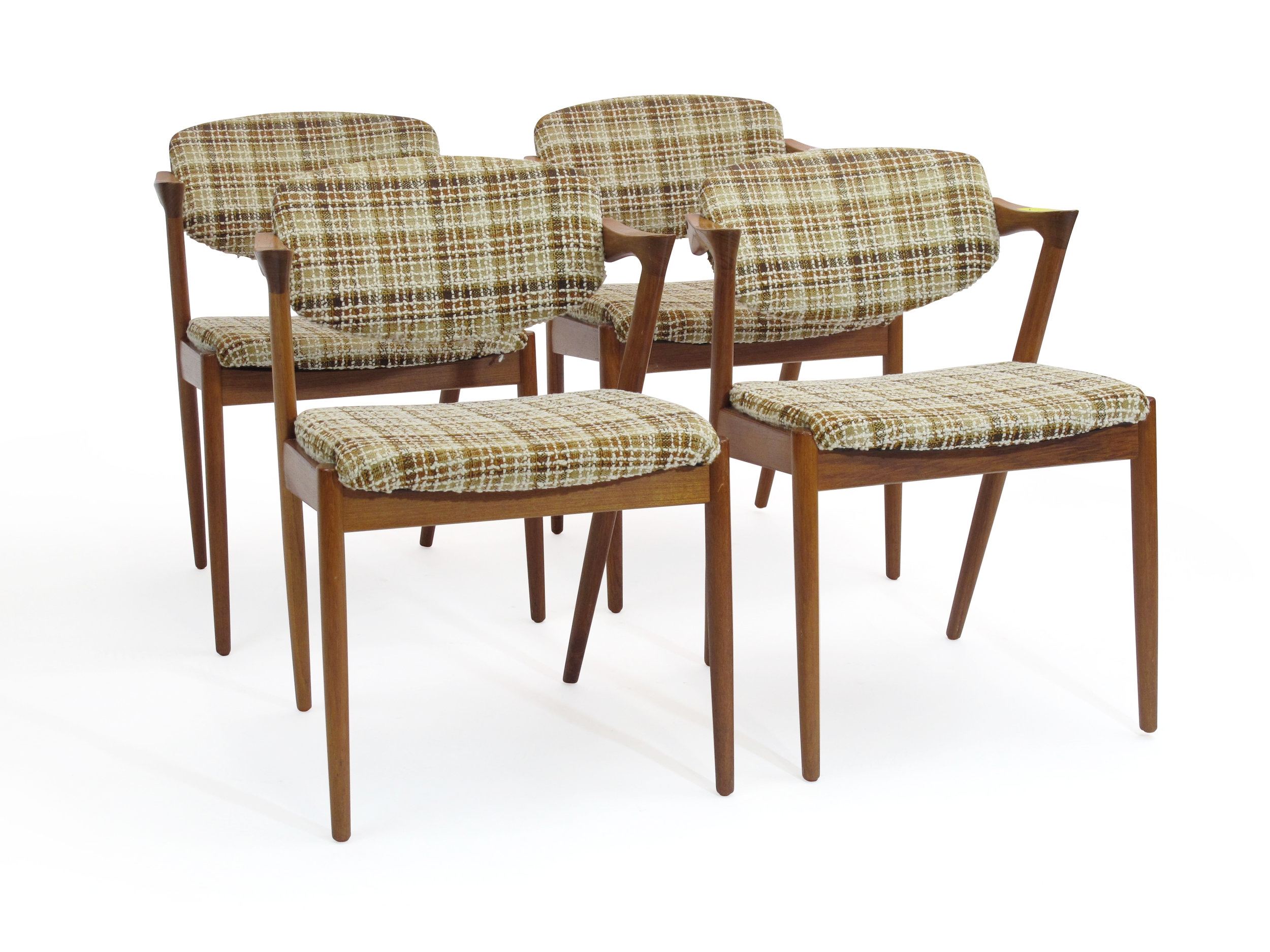 Kristiansen Tilt-Back Teak Dining Chairs 5