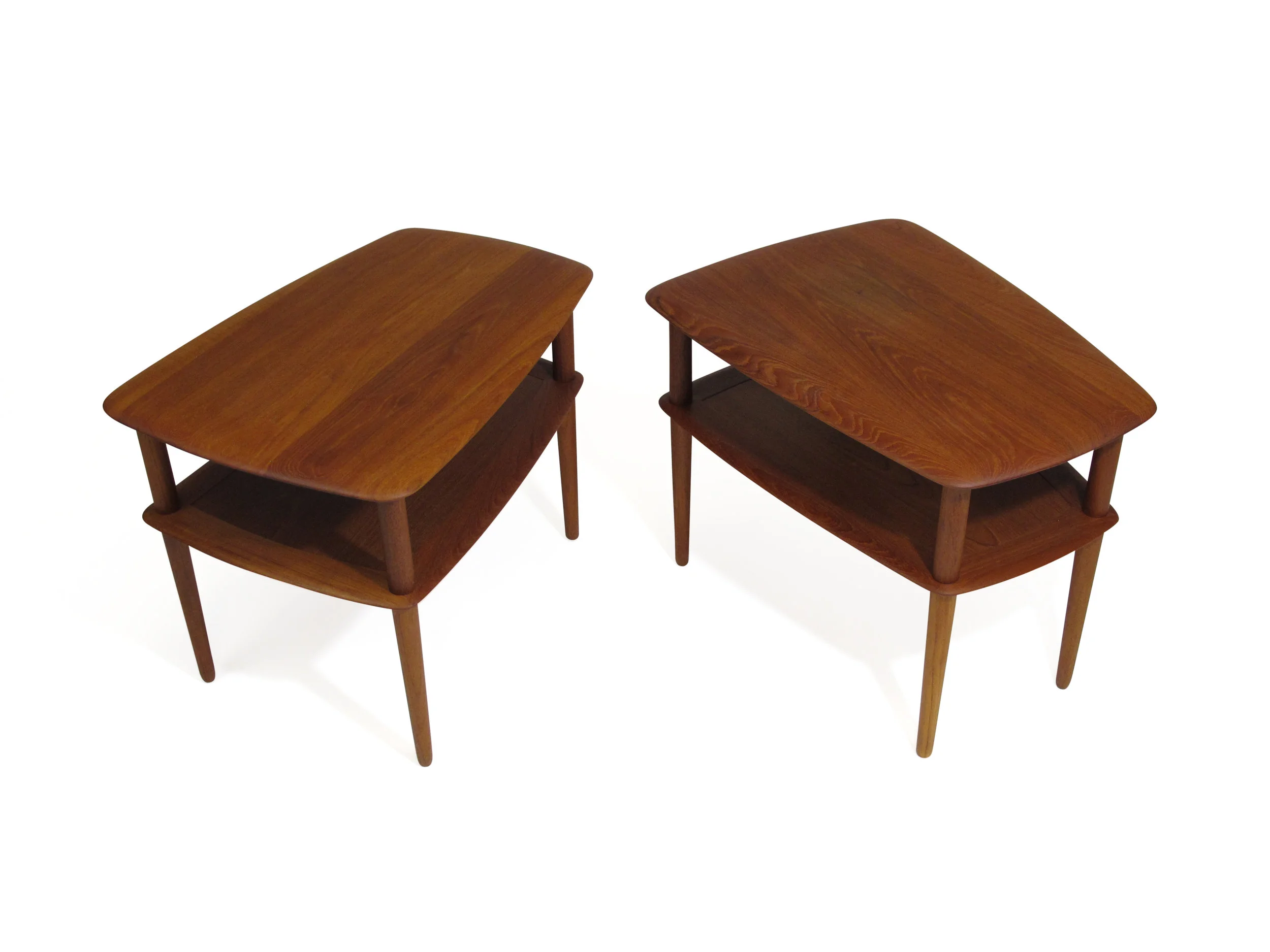 Solid Teak Side Tables by Peter Hvidt 2