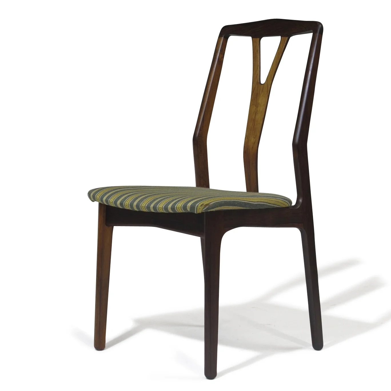 Jensen Helge Vestergaard Attr Danish Rosewood Dining Chairs 2