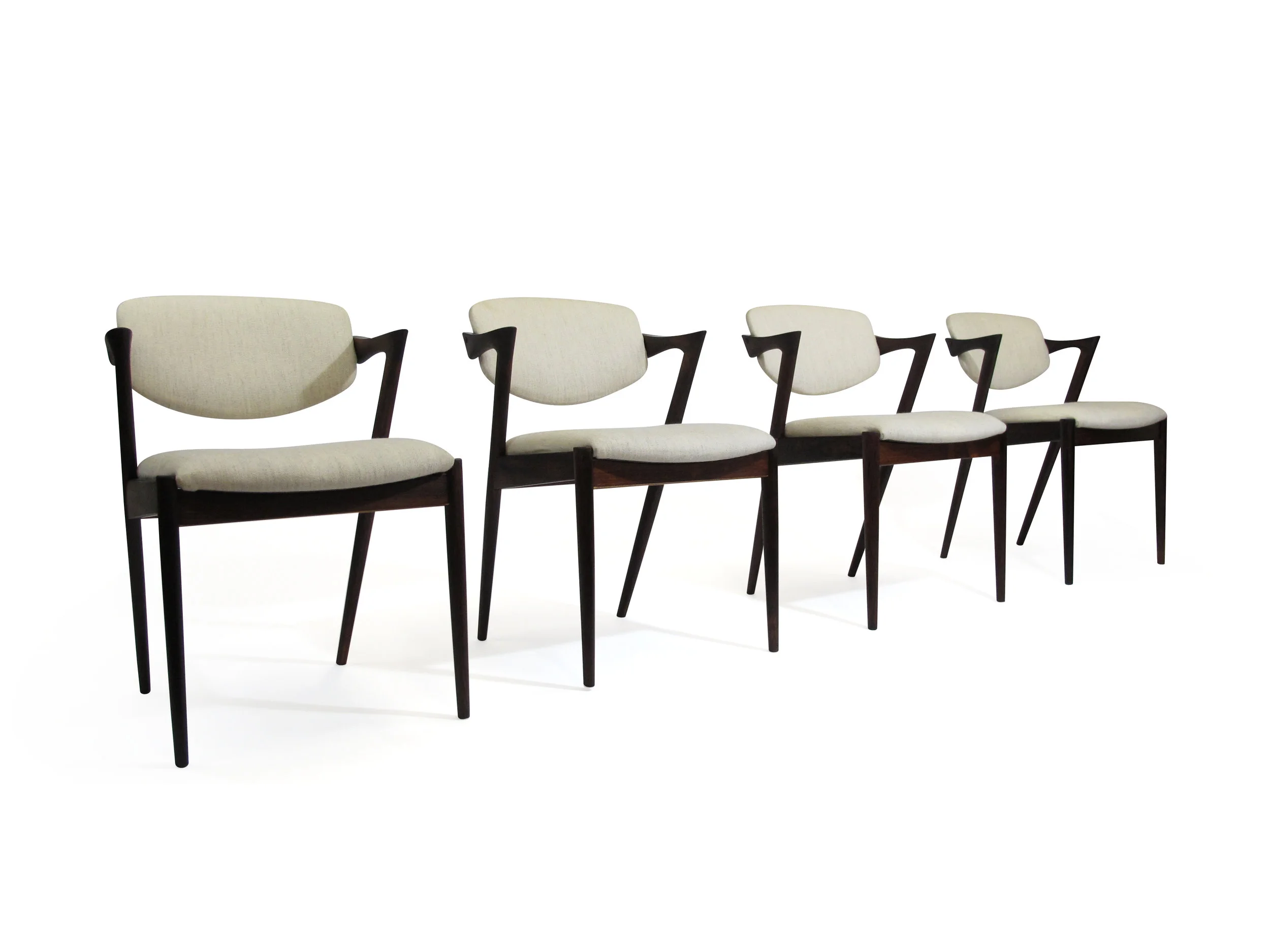 Kai Kristiansen Model #42 Rosewood Dining Chairs 2