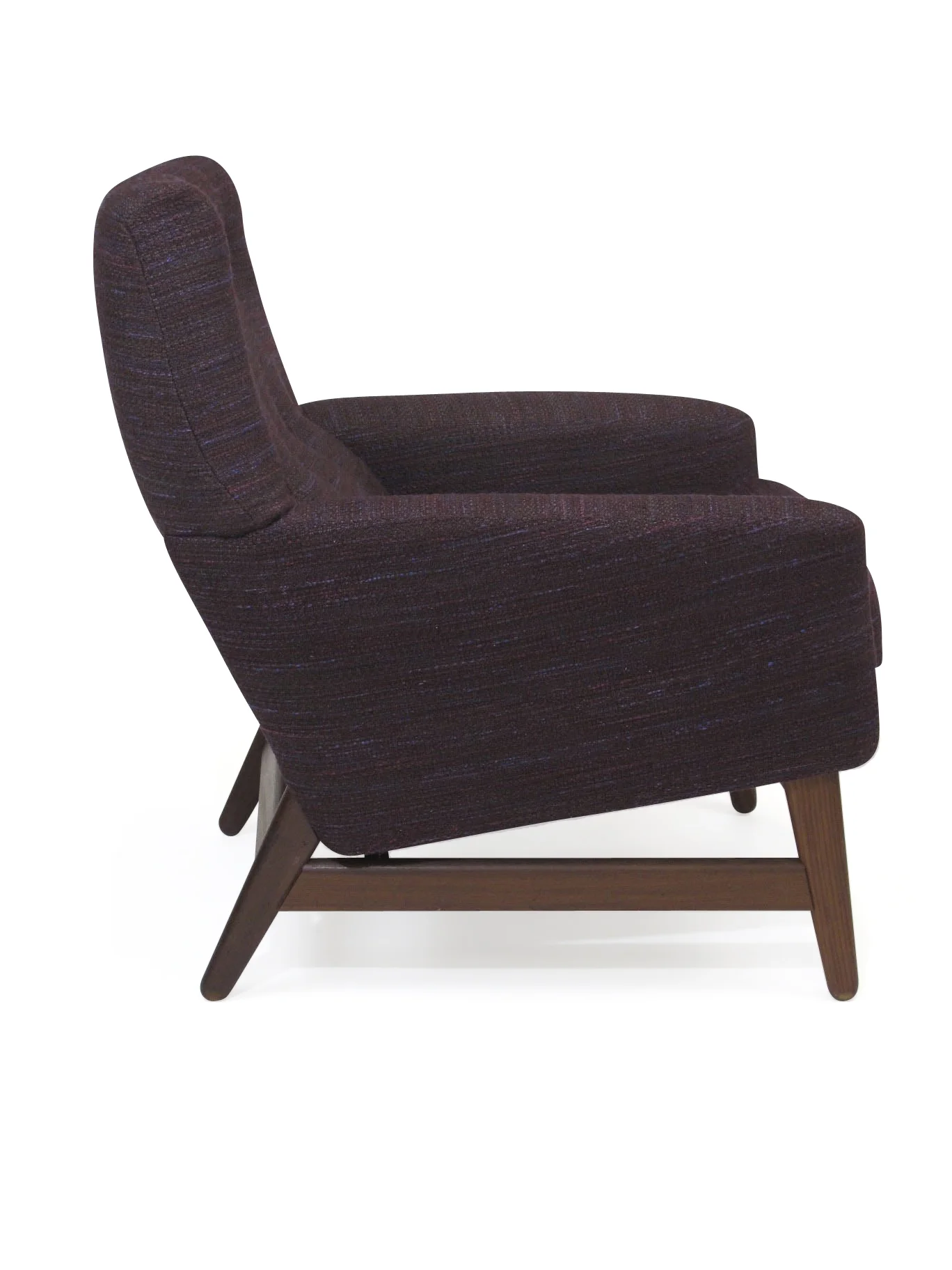 Mid Century Modern Lounge Chair in Knoll Rivington Fabric 6