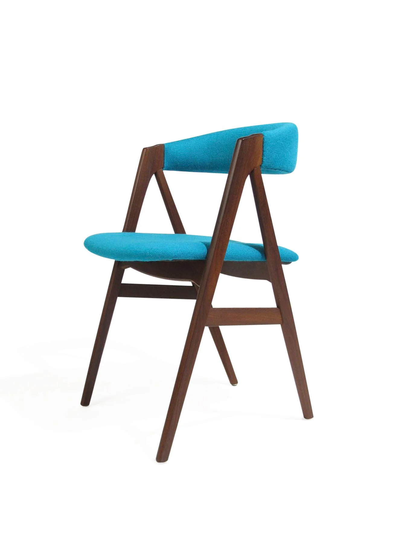 Danish Dining Chairs in Turquoise
