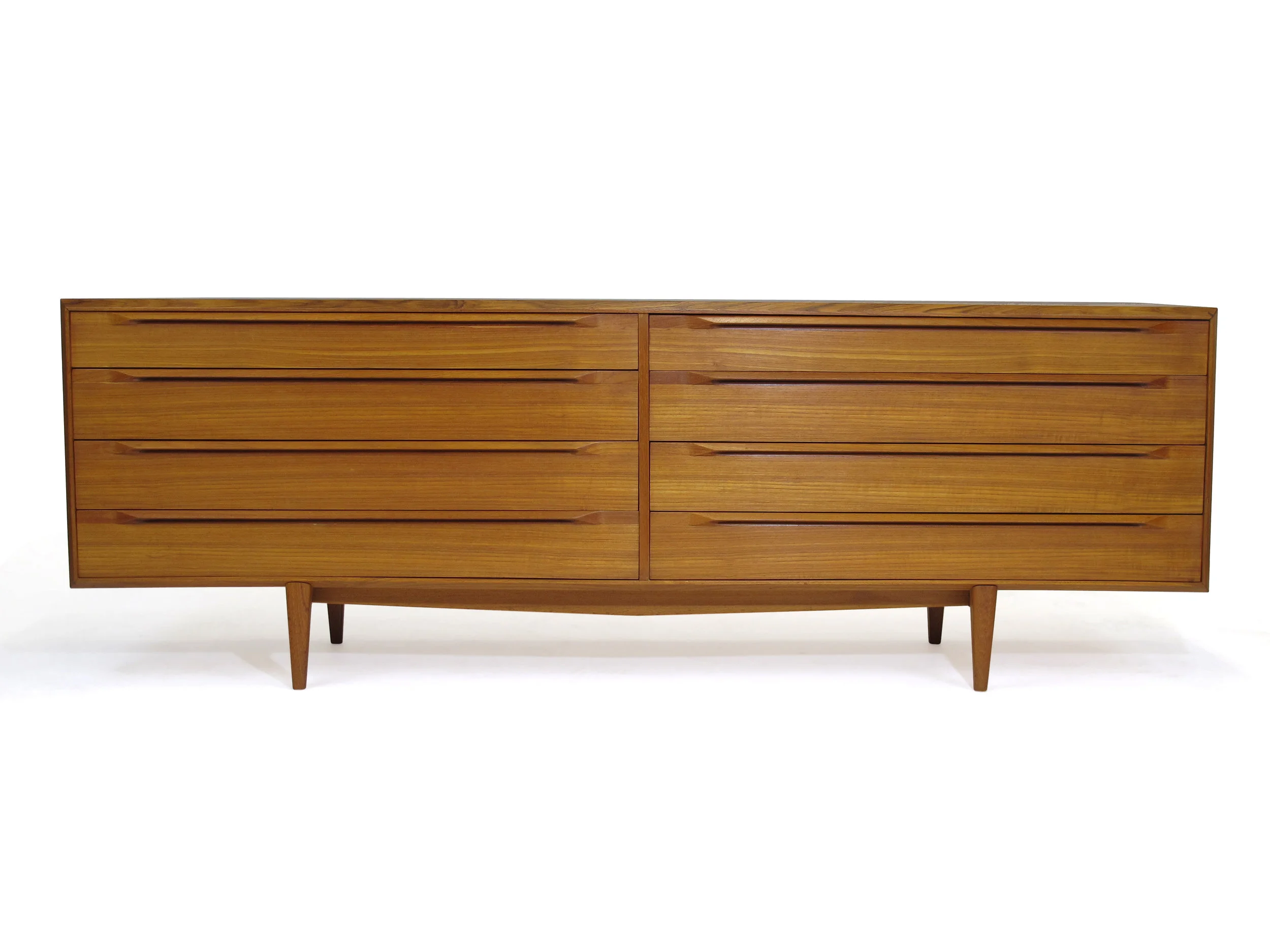 IB Kofod-Larsen Teak Eight Drawer Dresser