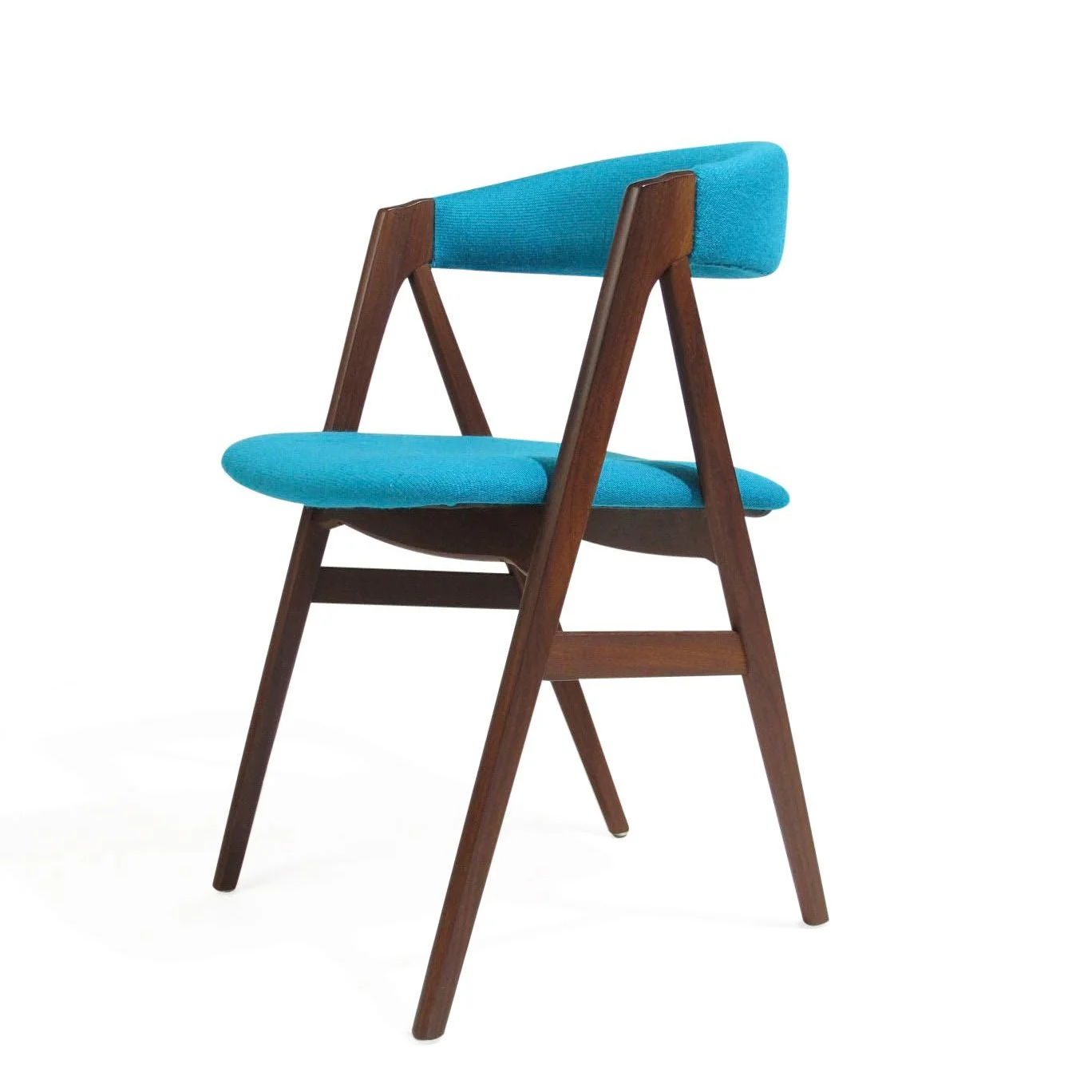 Danish Dining Chairs in Turquoise