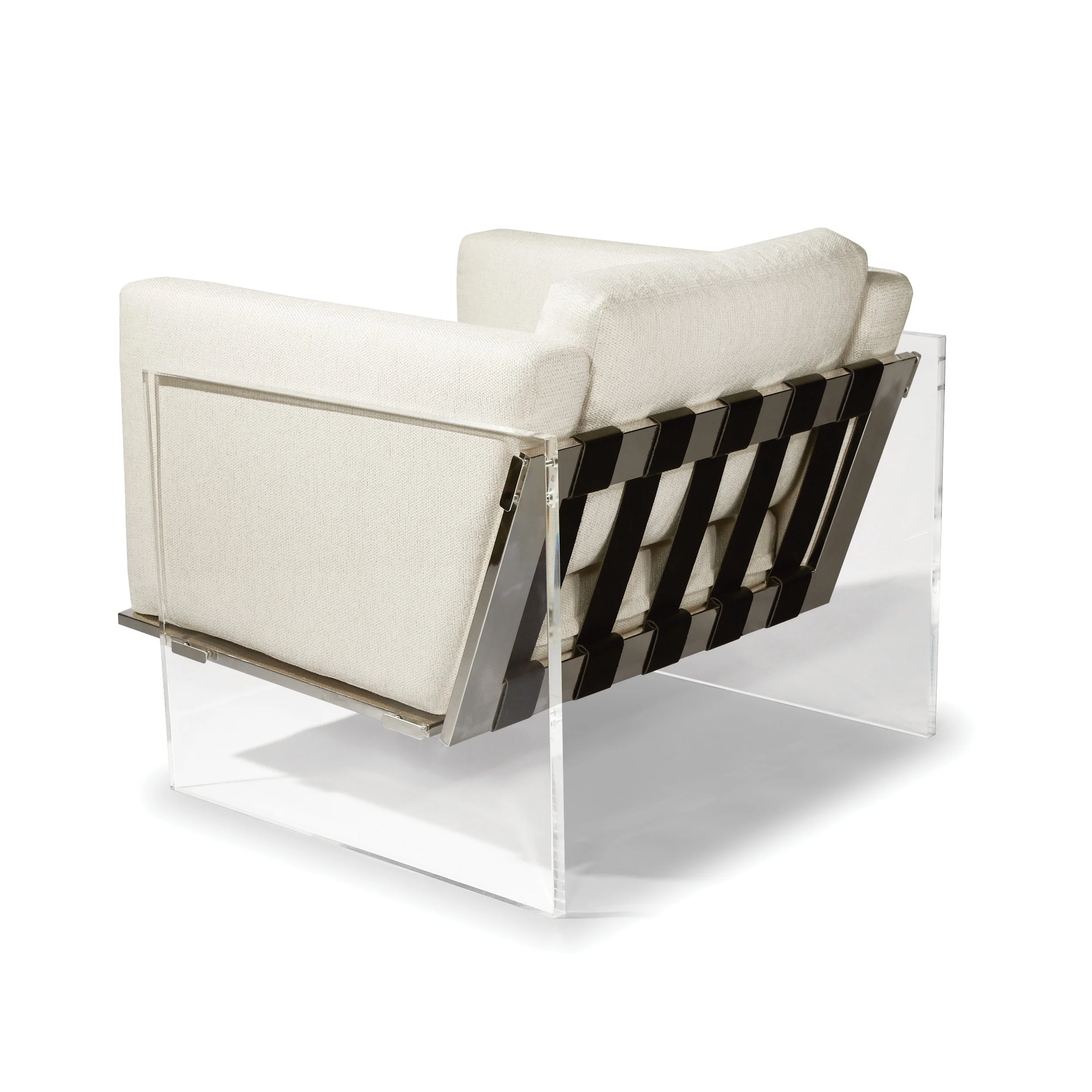 Milo Baughman Lucite Frame Chair 1
