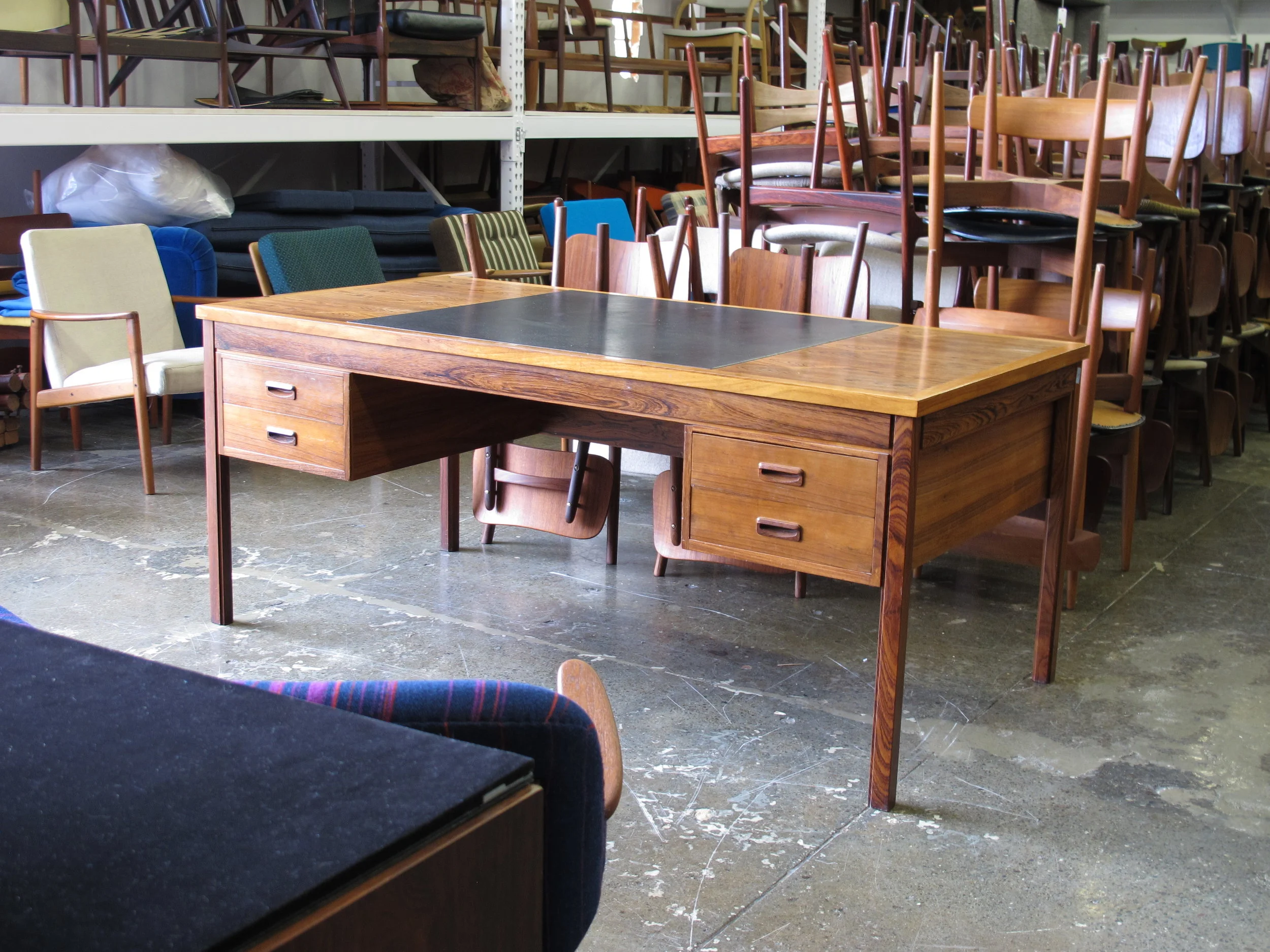 Mid Century Rosewood Desk 