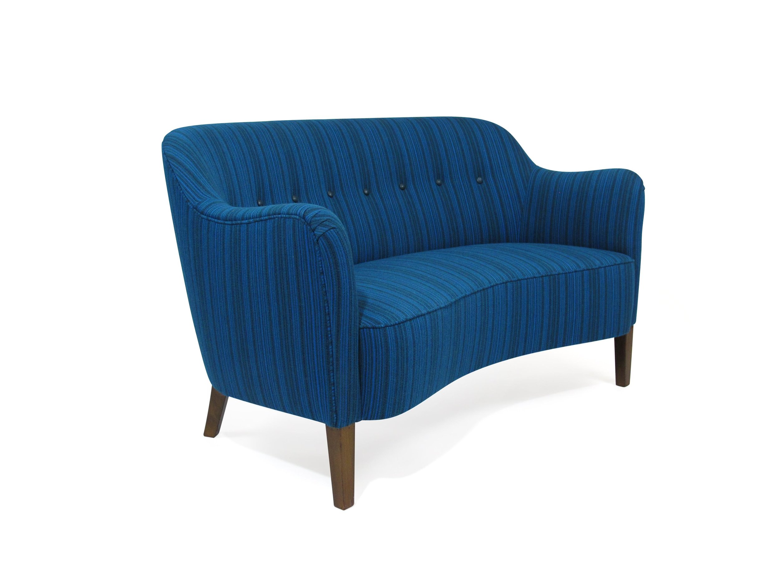 Ludvig Pontoppidan Danish Settee in New Wool Fabric 2