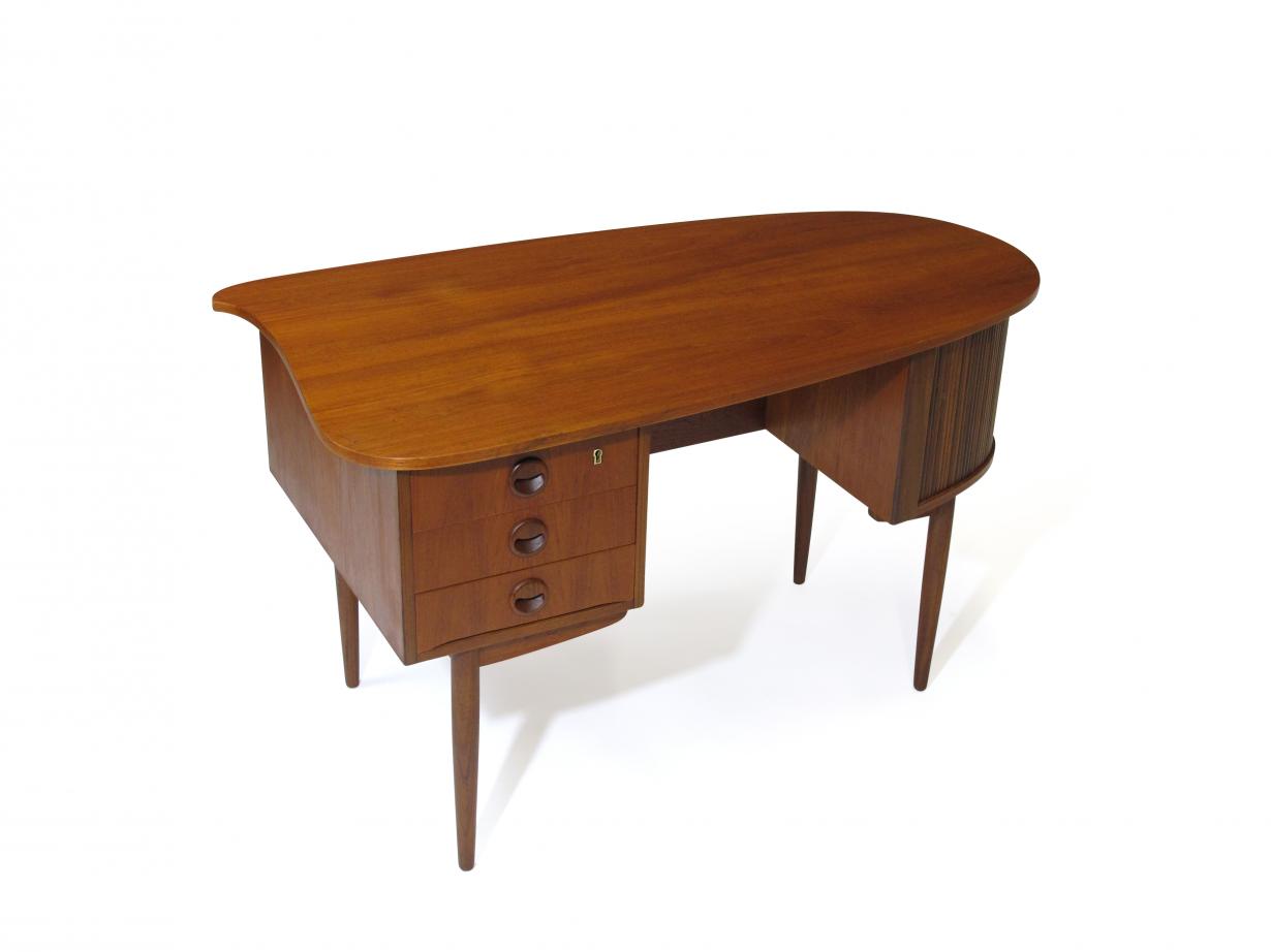 Kai Kristiansen Teak Bullet Desk 10