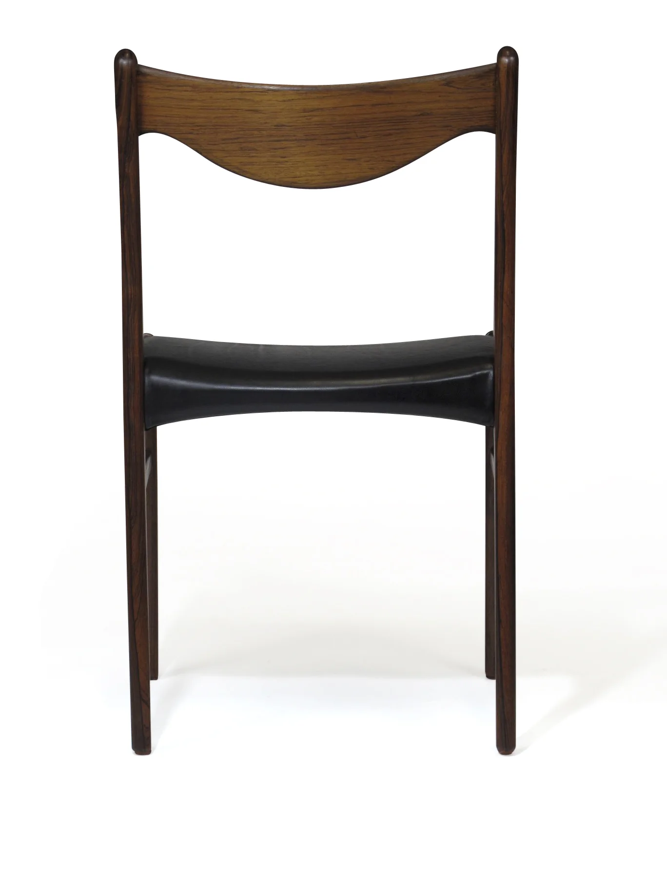 Arne Wahl Danish Rosewood and Leather Dining Chairs 2
