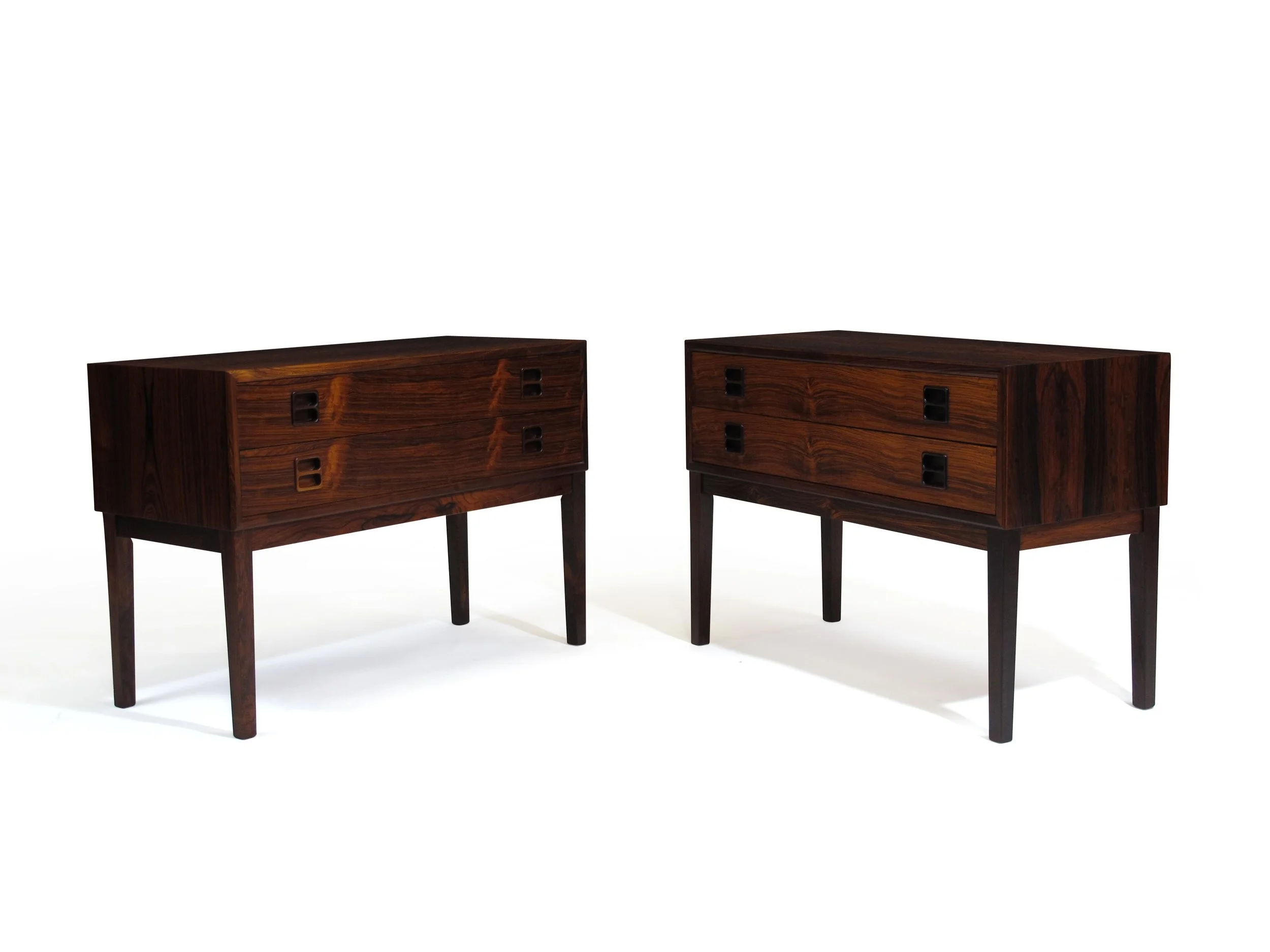 Danish Rosewood Small Cabinets Nightstands 8