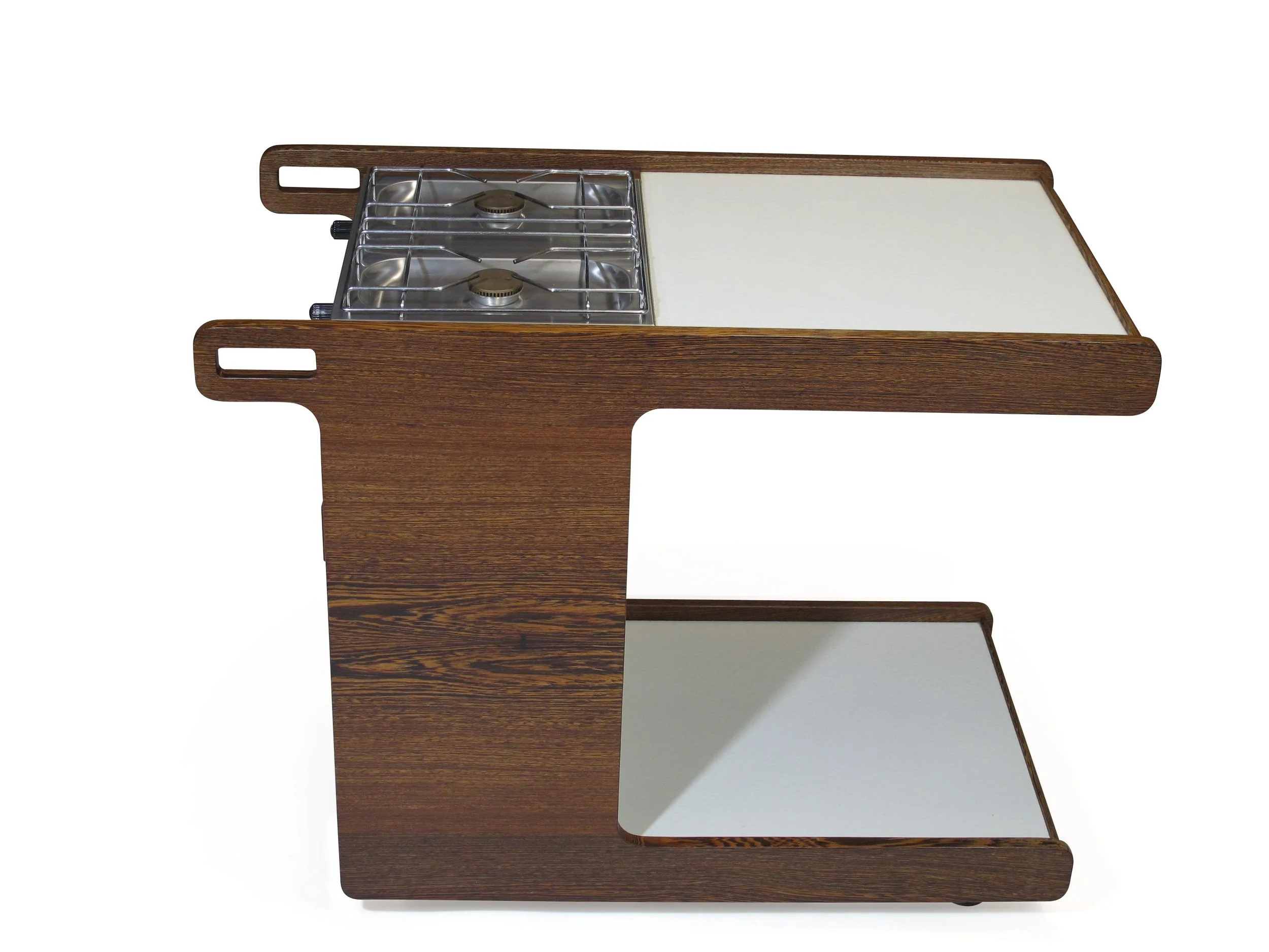 Danish Designed Wenge Chef Cart with Stove - Poolside BBQ 2