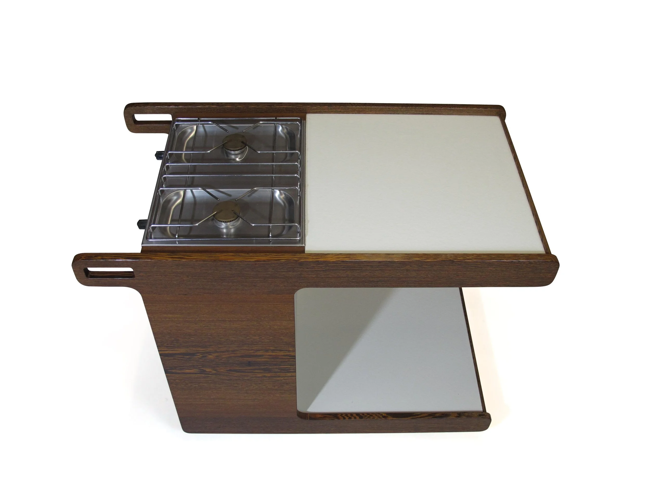 Danish Designed Wenge Chef Cart with Stove - Poolside BBQ 3