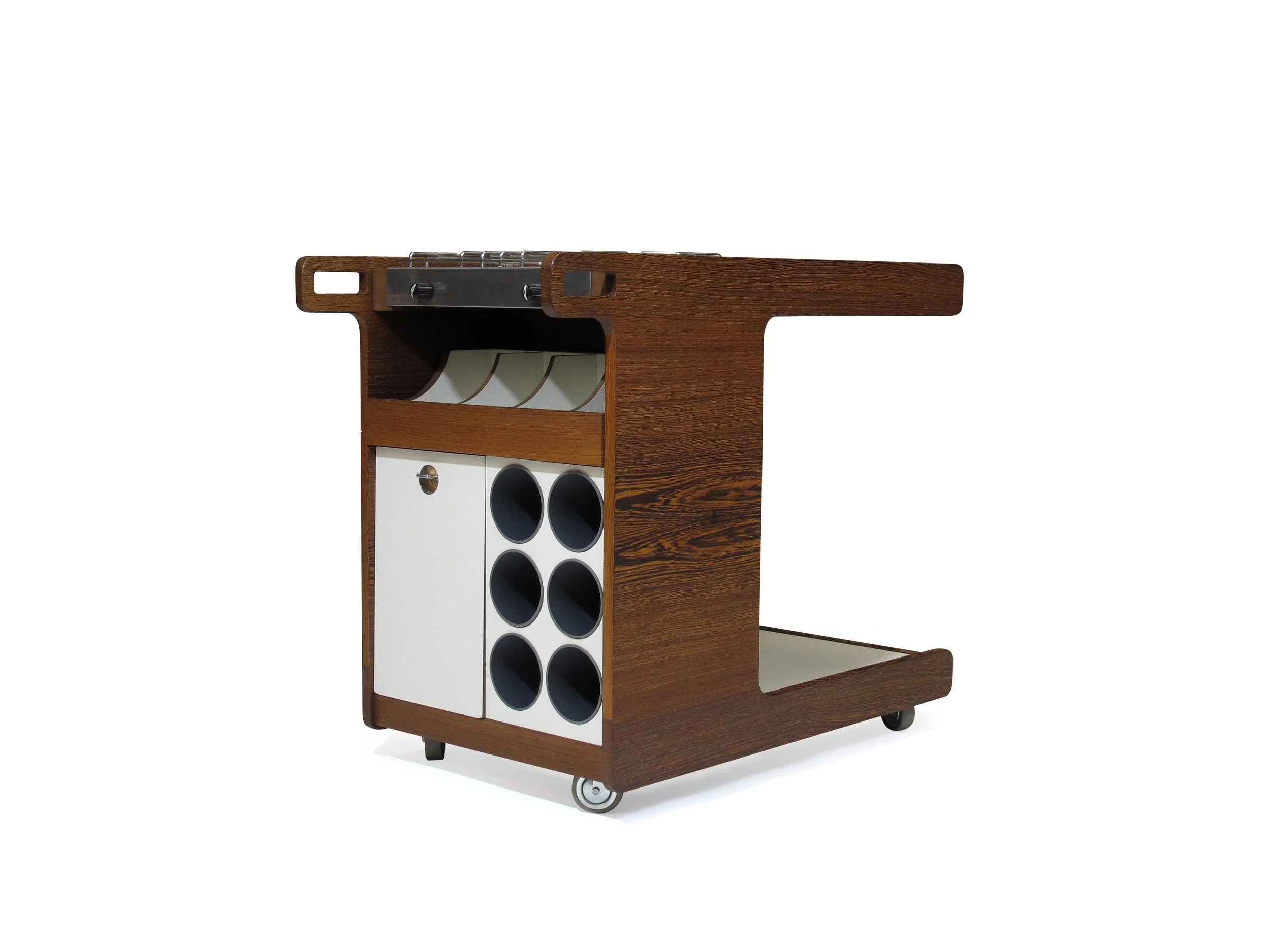 Danish Designed Wenge Chef Cart with Stove - Poolside BBQ 5