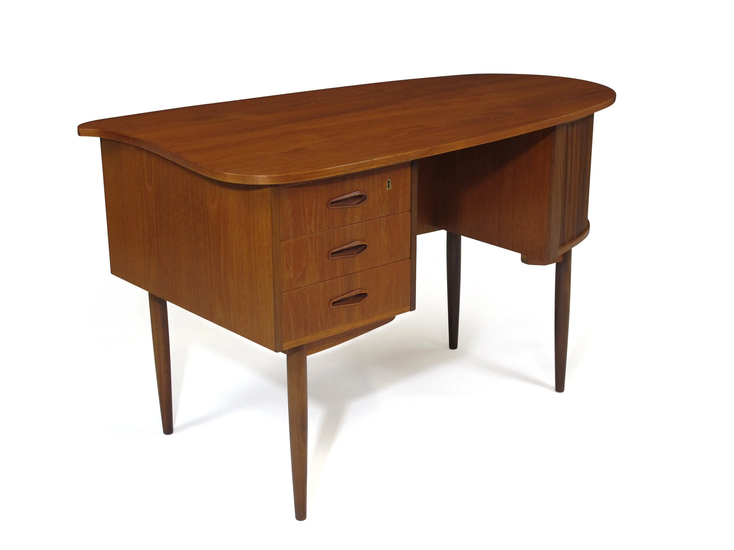Kai Kristiansen Danish Teak Bullet Desk 3