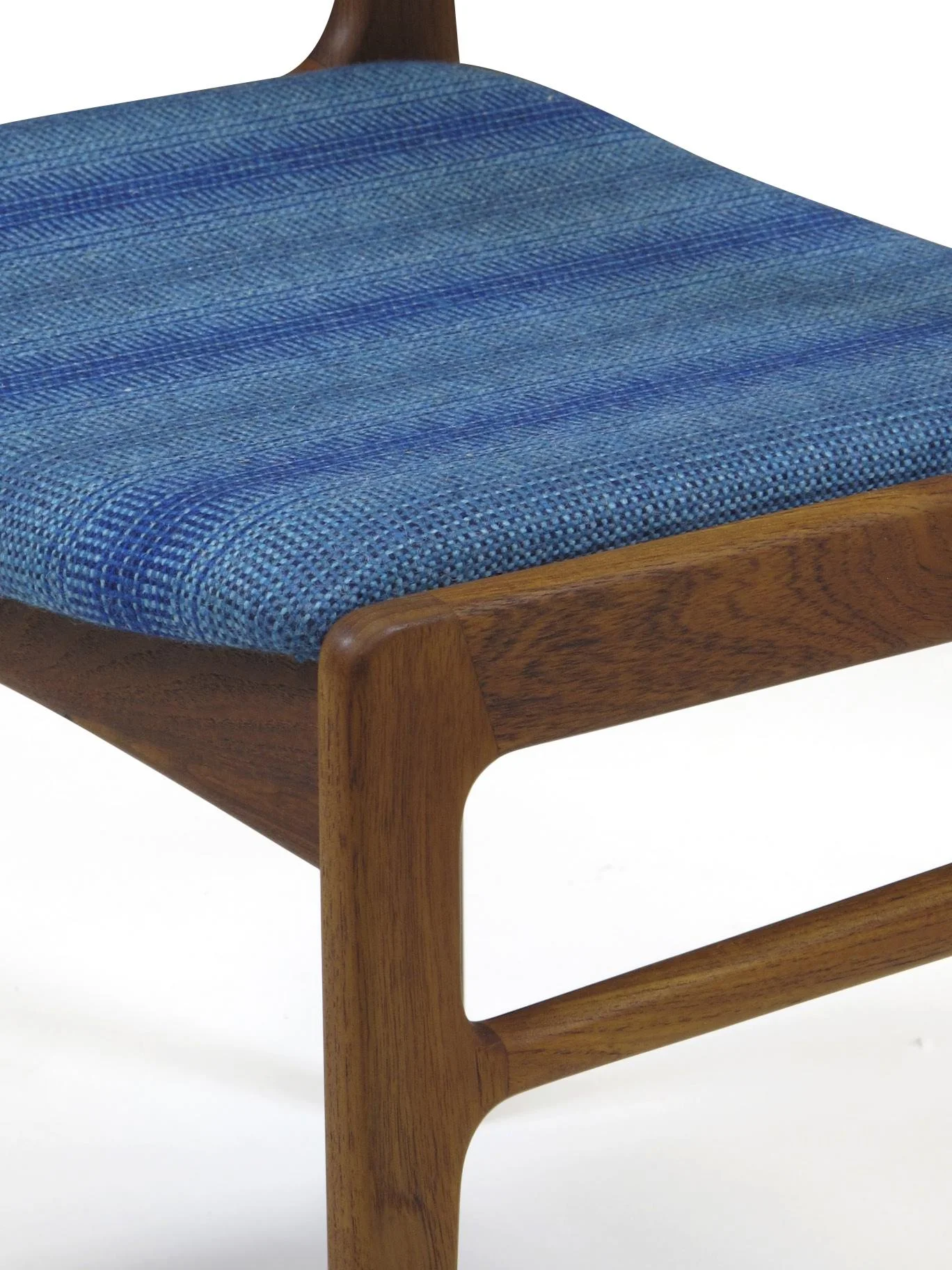 Funder-Schmidt and Madsen Teak Dining Chairs in Blue Wool 7