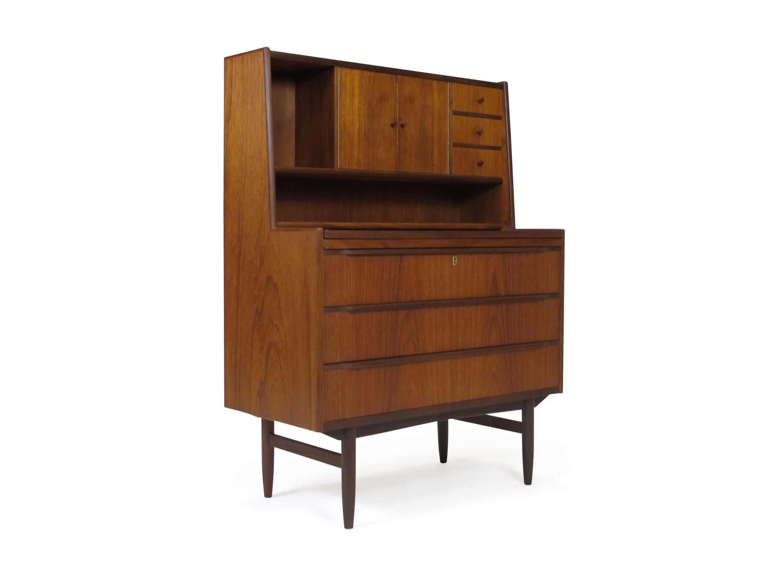 Danish Teak Secretary Desk Chris Howard Antiques Modern