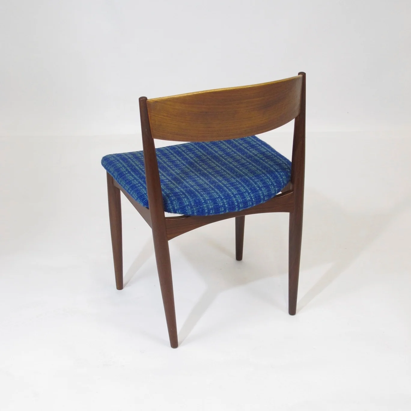 Danish Teak Dining Chairs in Original Fabric 4
