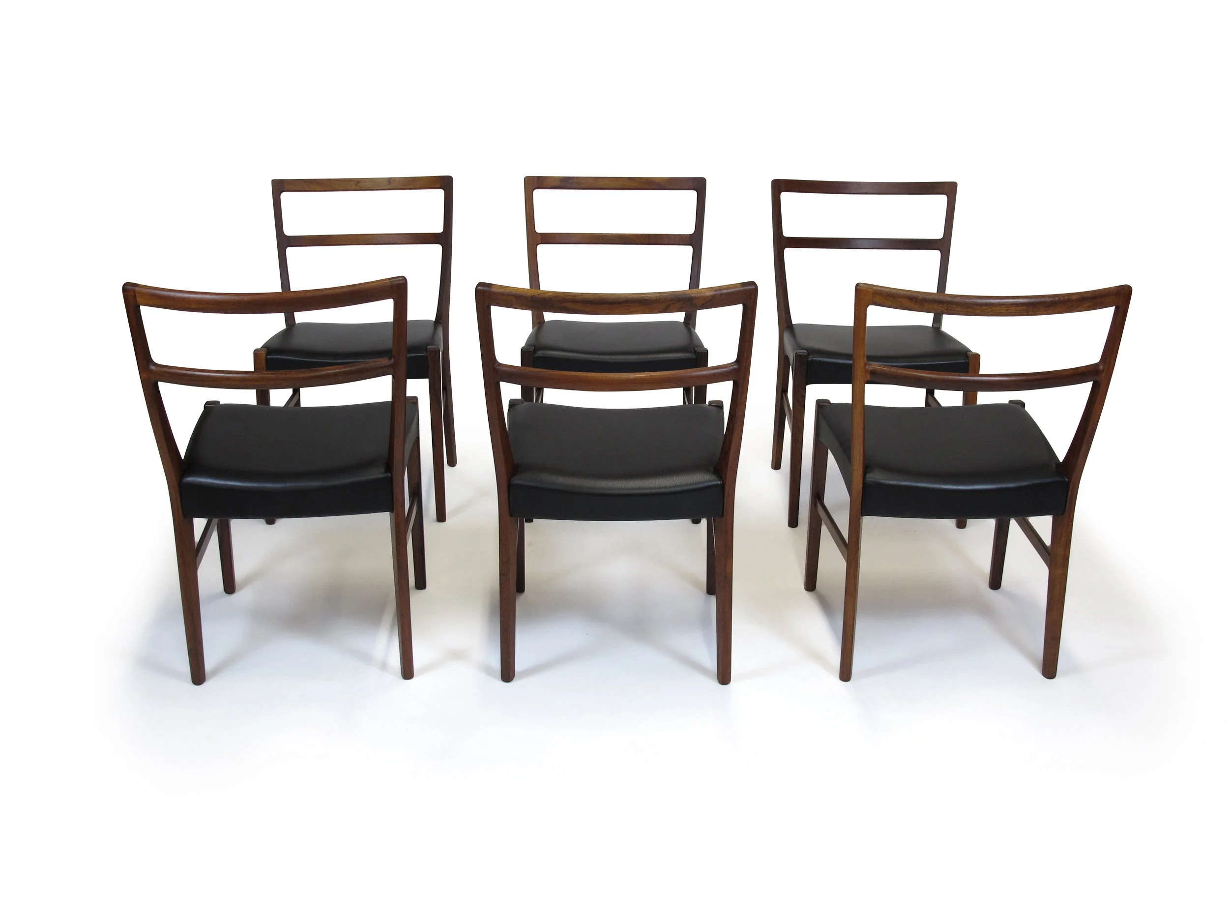 Johannes Andersen for Bernhard Pedersen and Sons Rosewood Dining Chairs - Set of 8 6