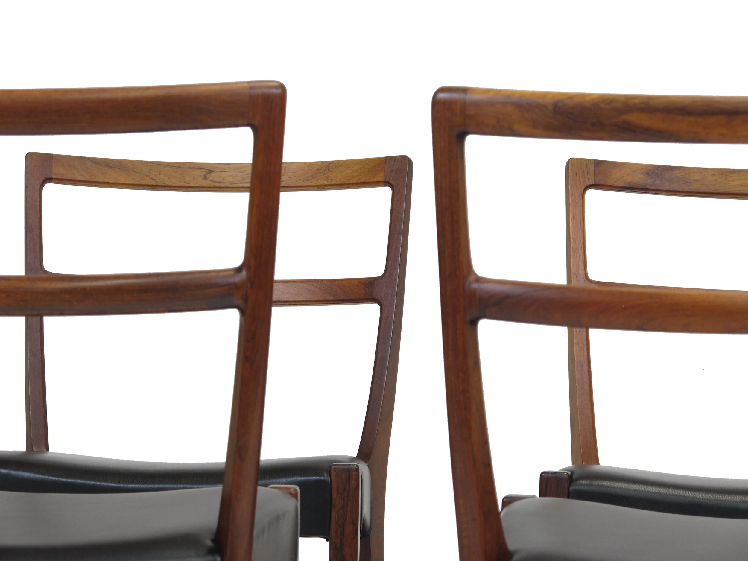 Johannes Andersen for Bernhard Pedersen and Sons Rosewood Dining Chairs - Set of 8 7