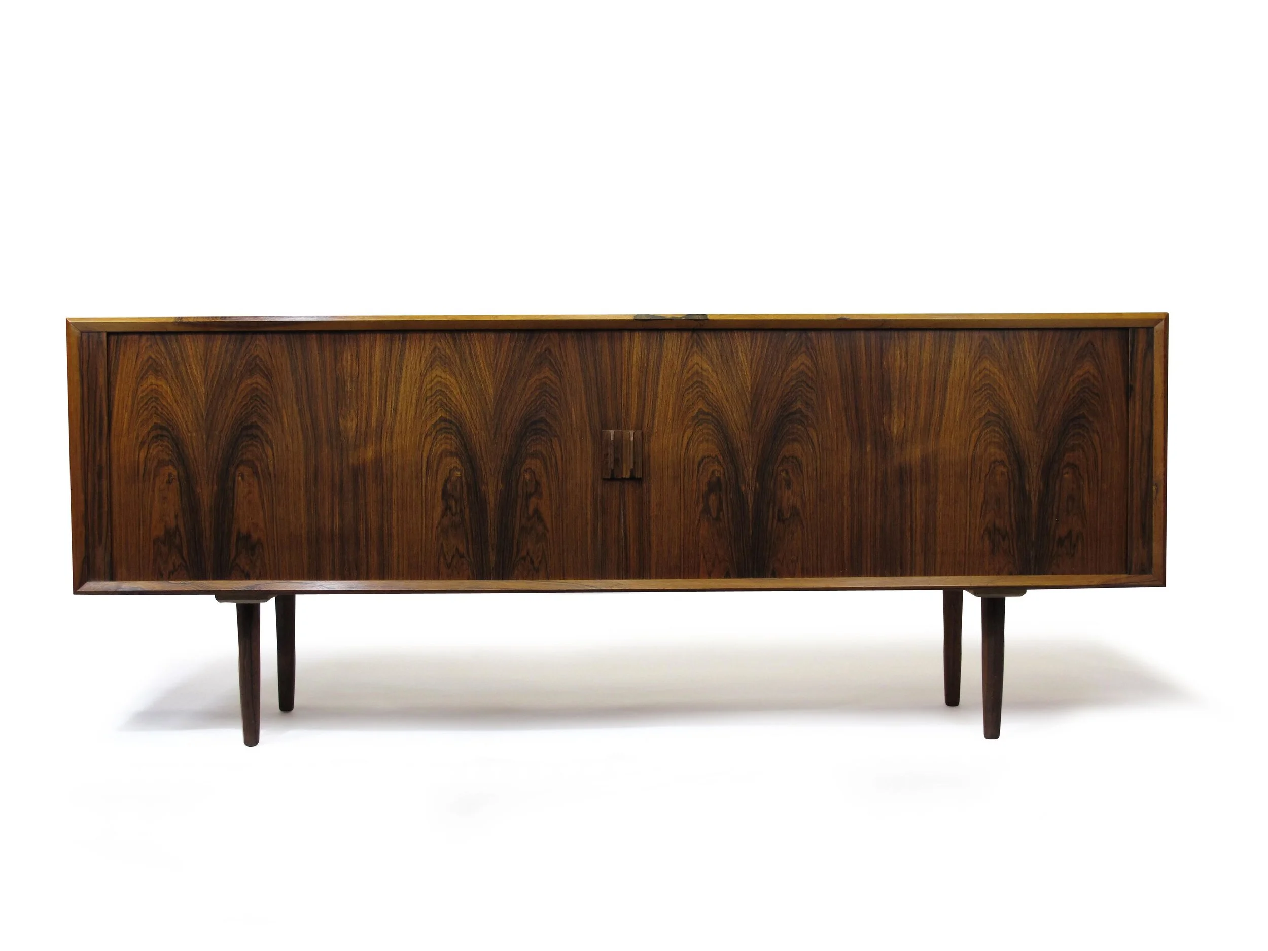 Arne Vodder for P. Olsen Sibast Mobler Rosewood Tambour Credenza Sideboard