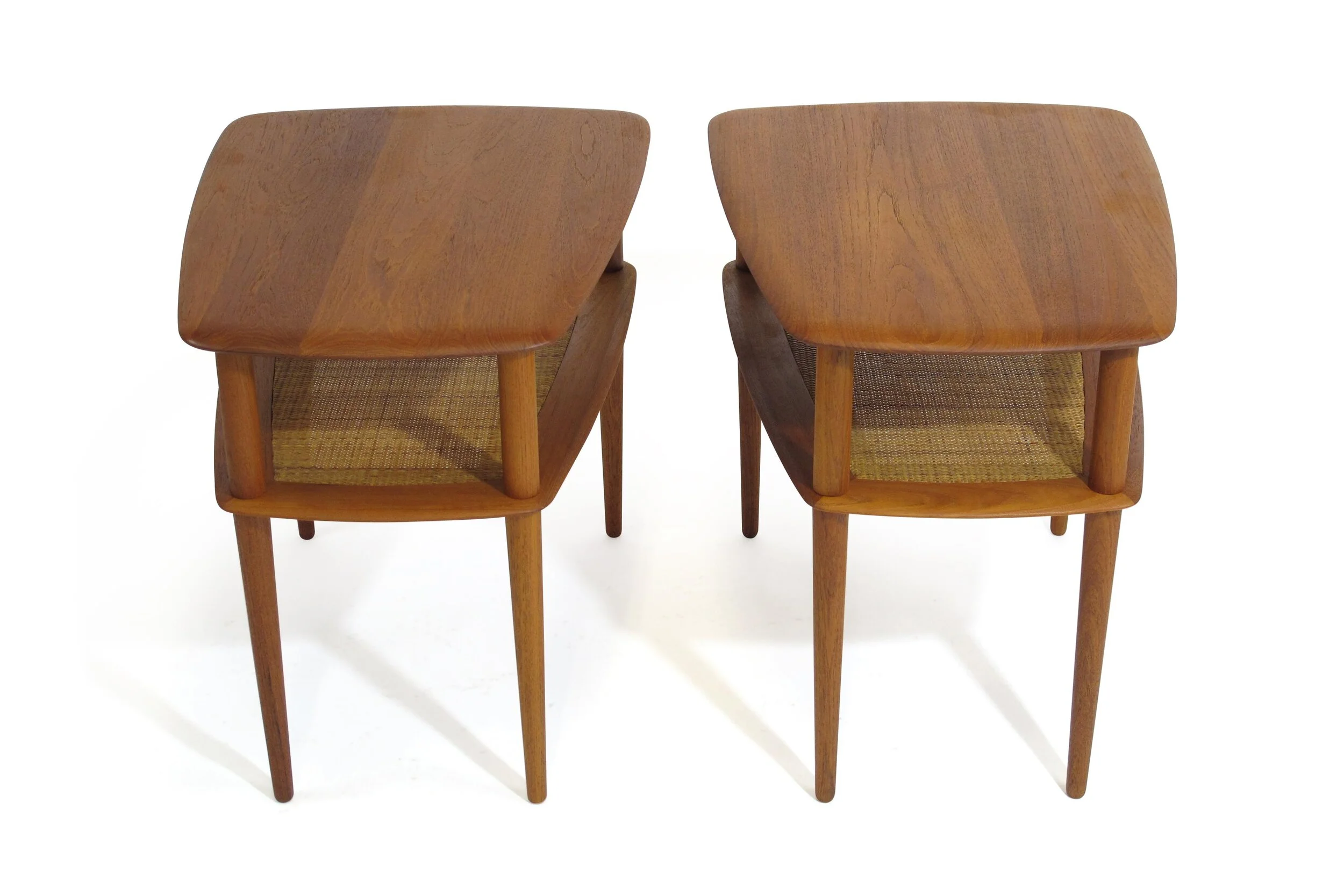 Peter Hvidt Solid Teak Danish Side Tables
