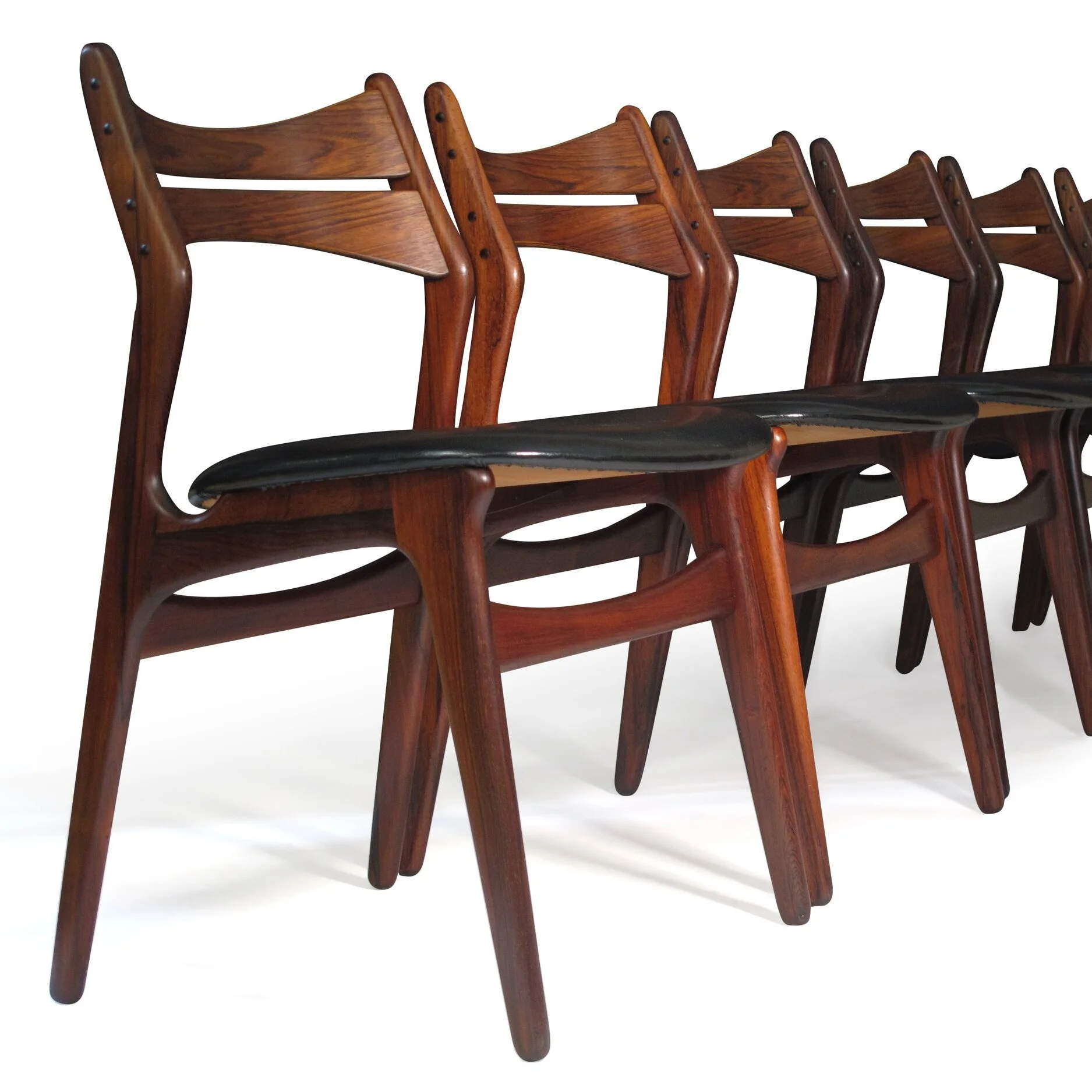 Erik Buch Rosewood Dining Chairs, Set of 6