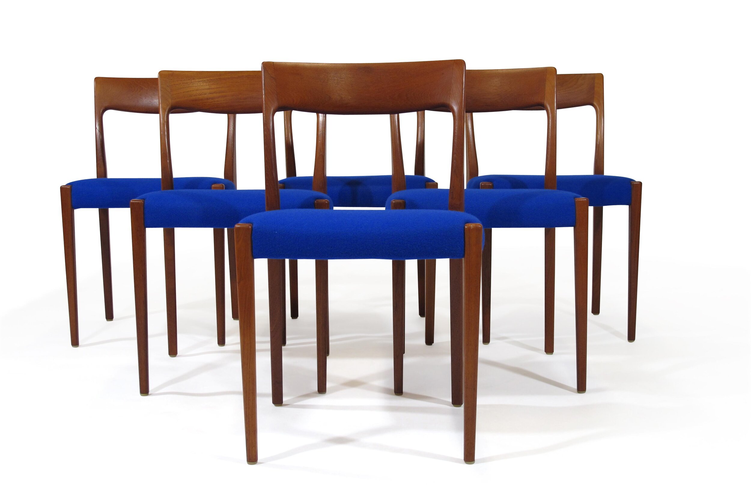 6 Midcentury Danish Teak Dining Chairs Chris Howard Antiques Modern