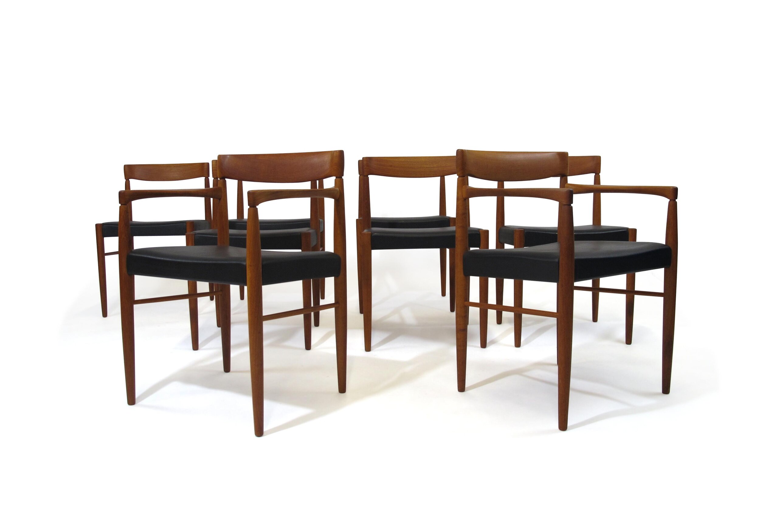 Eight H. W. Klein for Bramin Danish Teak Dining Chairs (8)