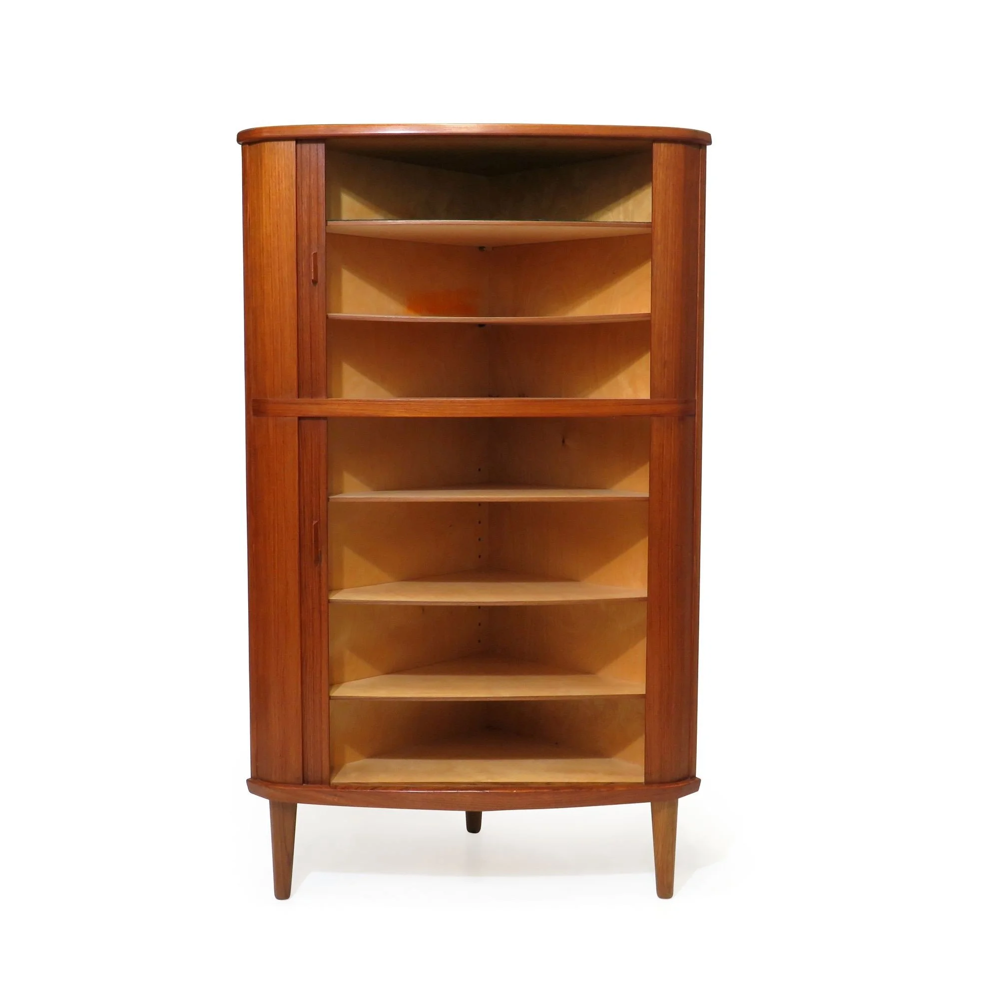 Arne Hovmand Olsen Tambour Door Corner Cabinet — Chris Howard