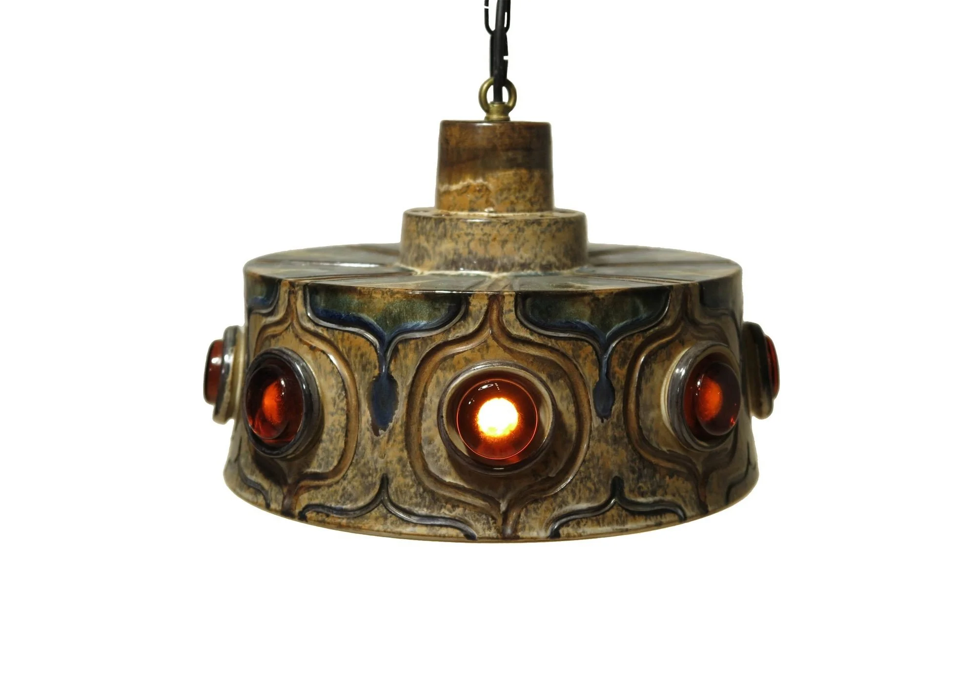 北欧1970年代　Jette Helleroe for Axella デンマーク Danish Ceramic Pendent Light by Jette Helleroe for Axella